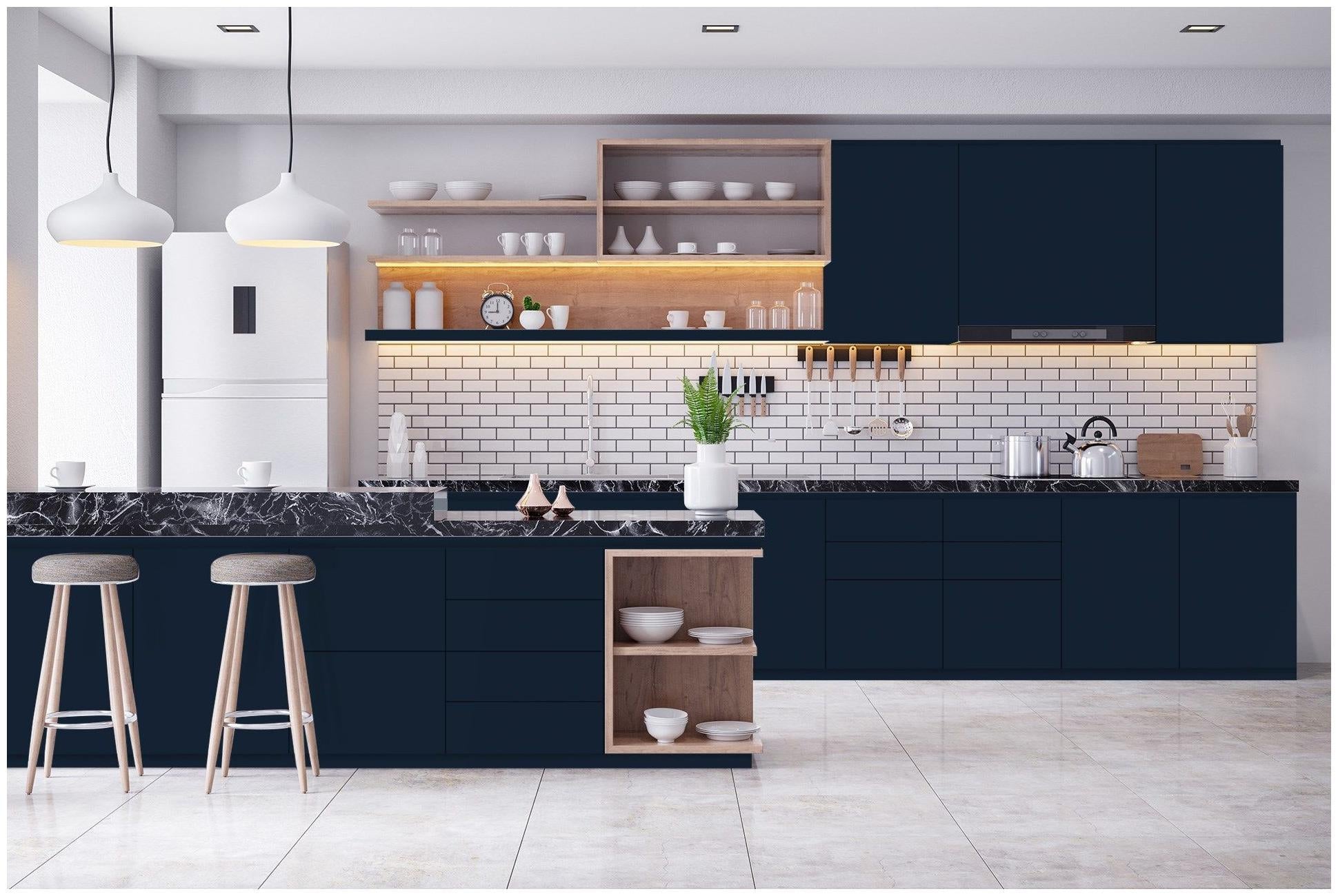 Bue Plain Laminate 8x4 ft Suede 1 mm - 3586 SUD