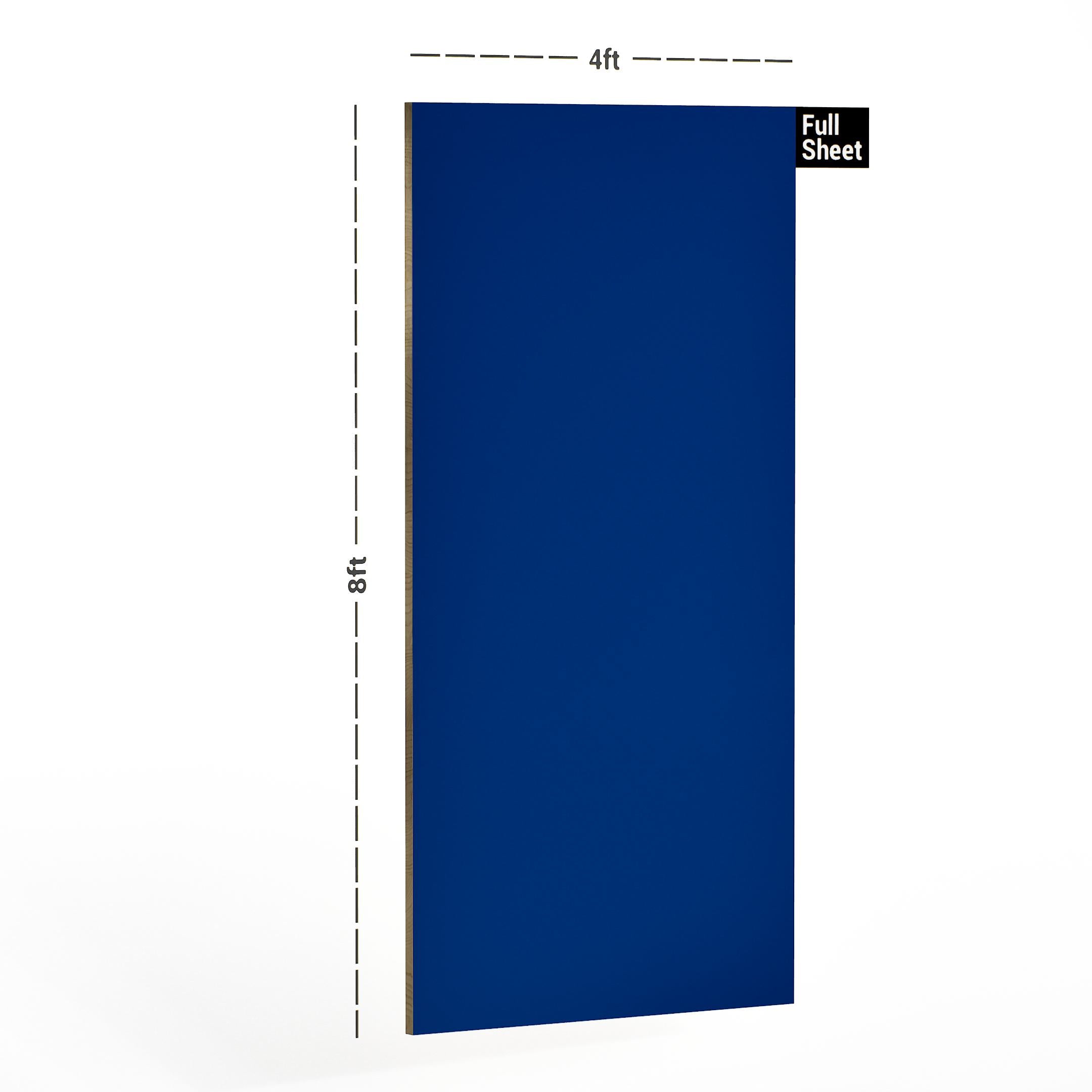 Lapis Blue Plain Laminate 8x4 ft High Gloss 1 mm - 3587 NGL
