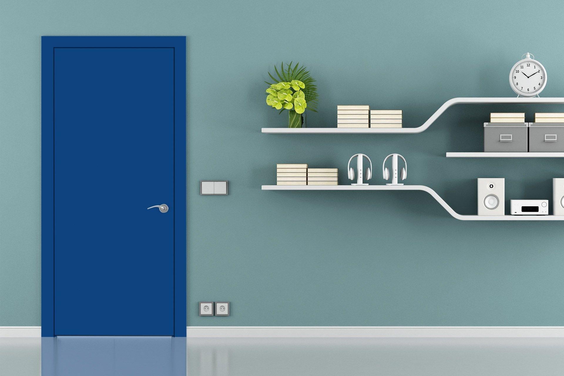 Lapis Blue Plain Laminate 8x4 ft High Gloss 1 mm - 3587 NGL