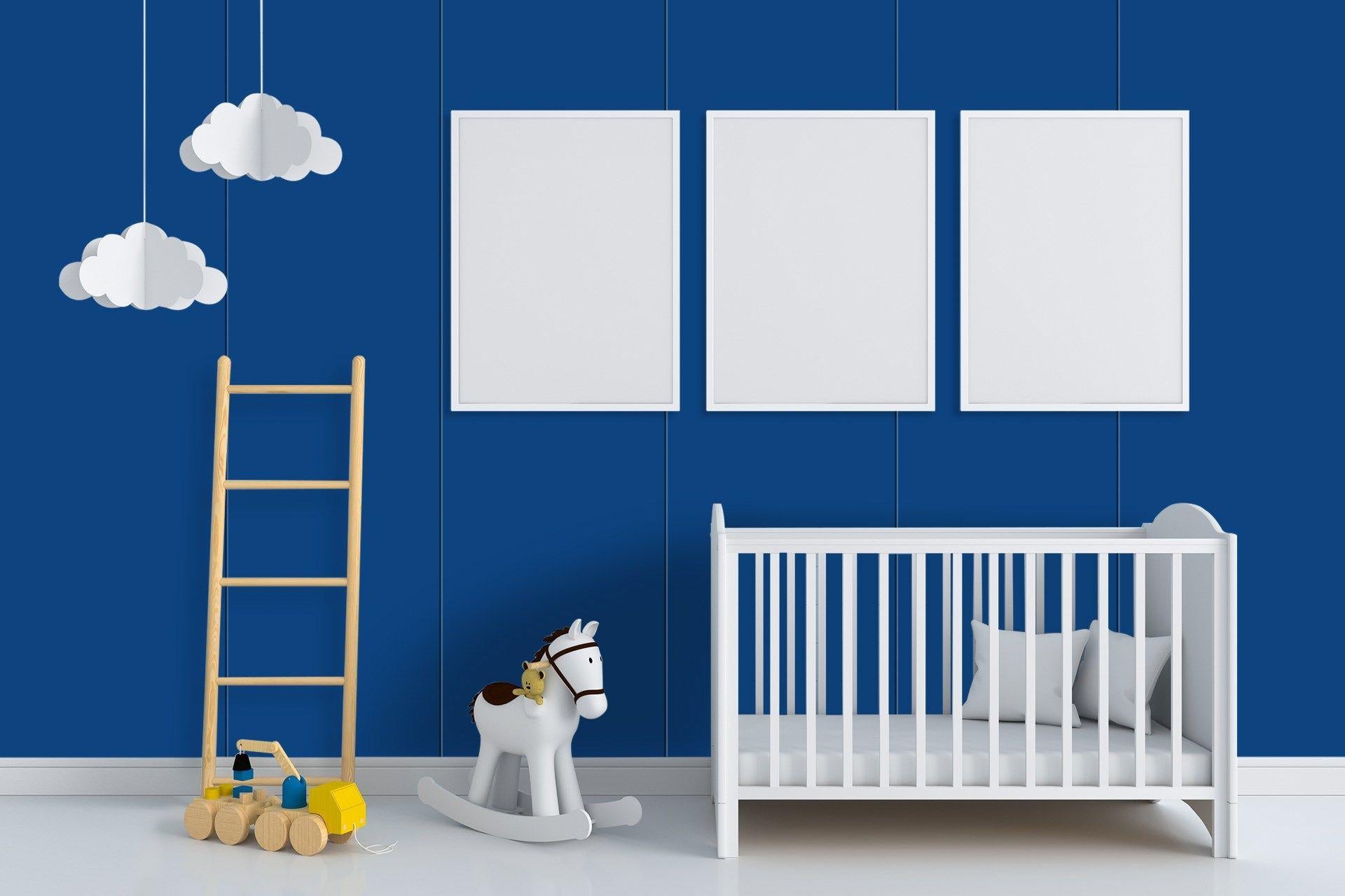 Lapis Blue Plain Laminate 8x4 ft High Gloss 1 mm - 3587 SMR