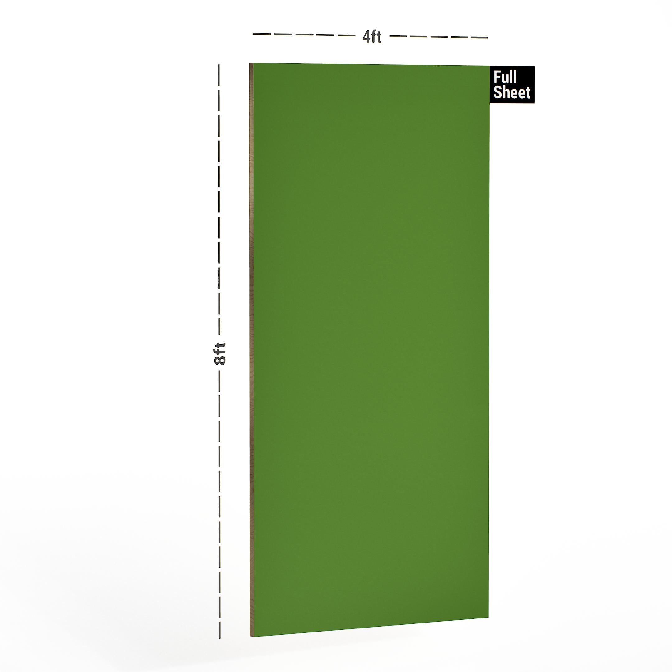 Dew Green Plain Laminate 8x4 ft High Gloss 1 mm - 3589 SLG