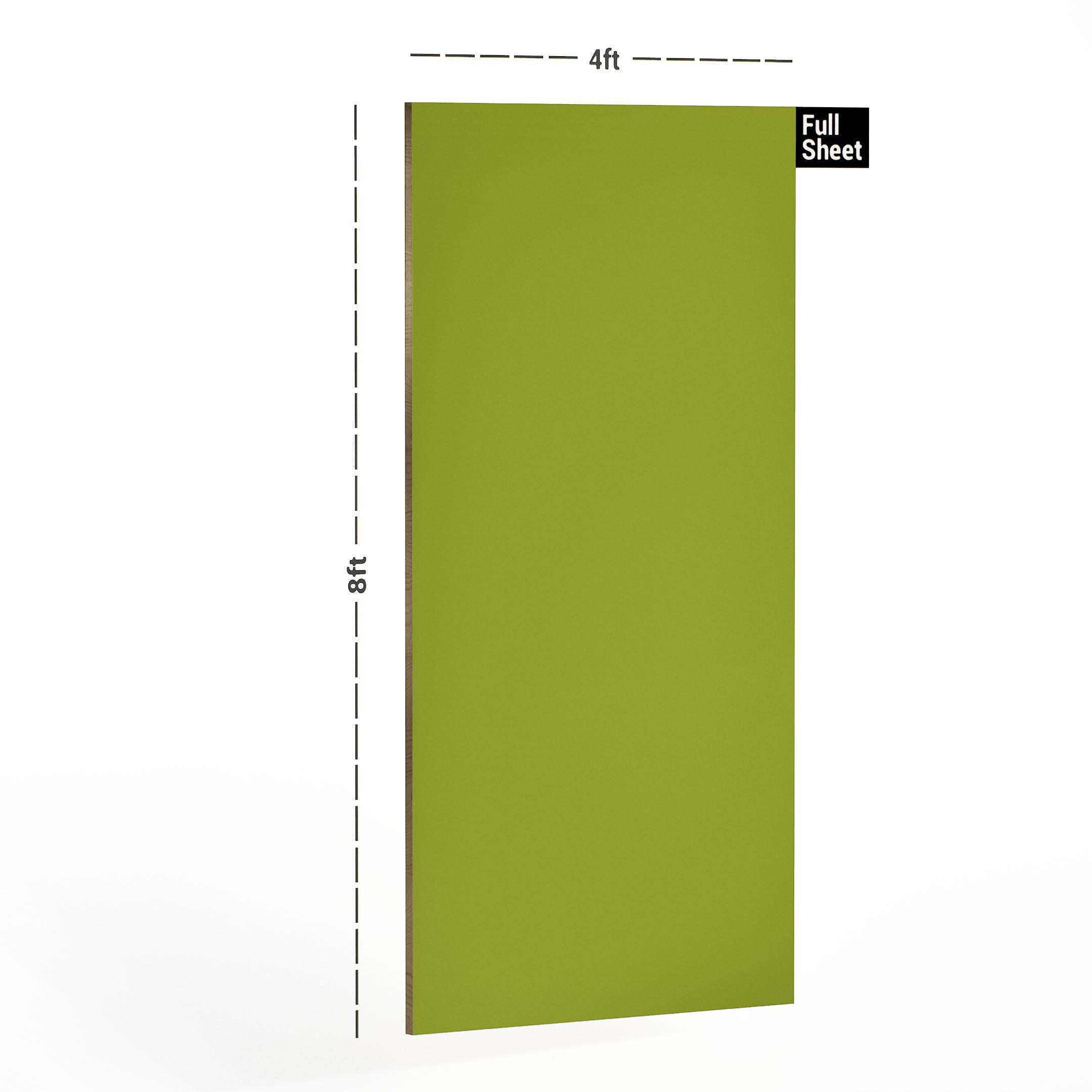Lemon Green Plain Laminate 8x4 ft High Gloss 1 mm - 3592 SLG