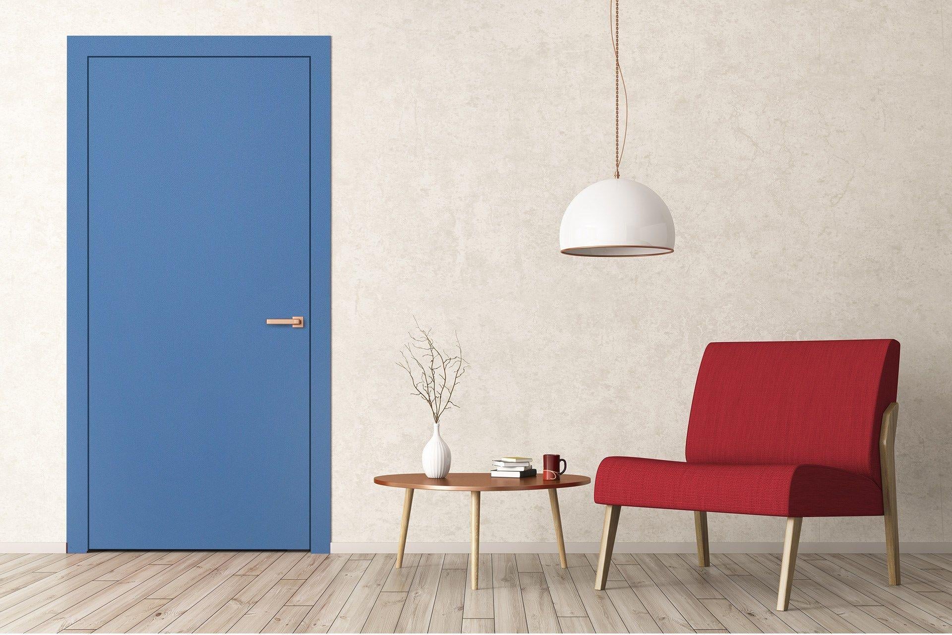 Inky Blue Plain Laminate 8x4 ft Suede 1 mm - 3593 SUD