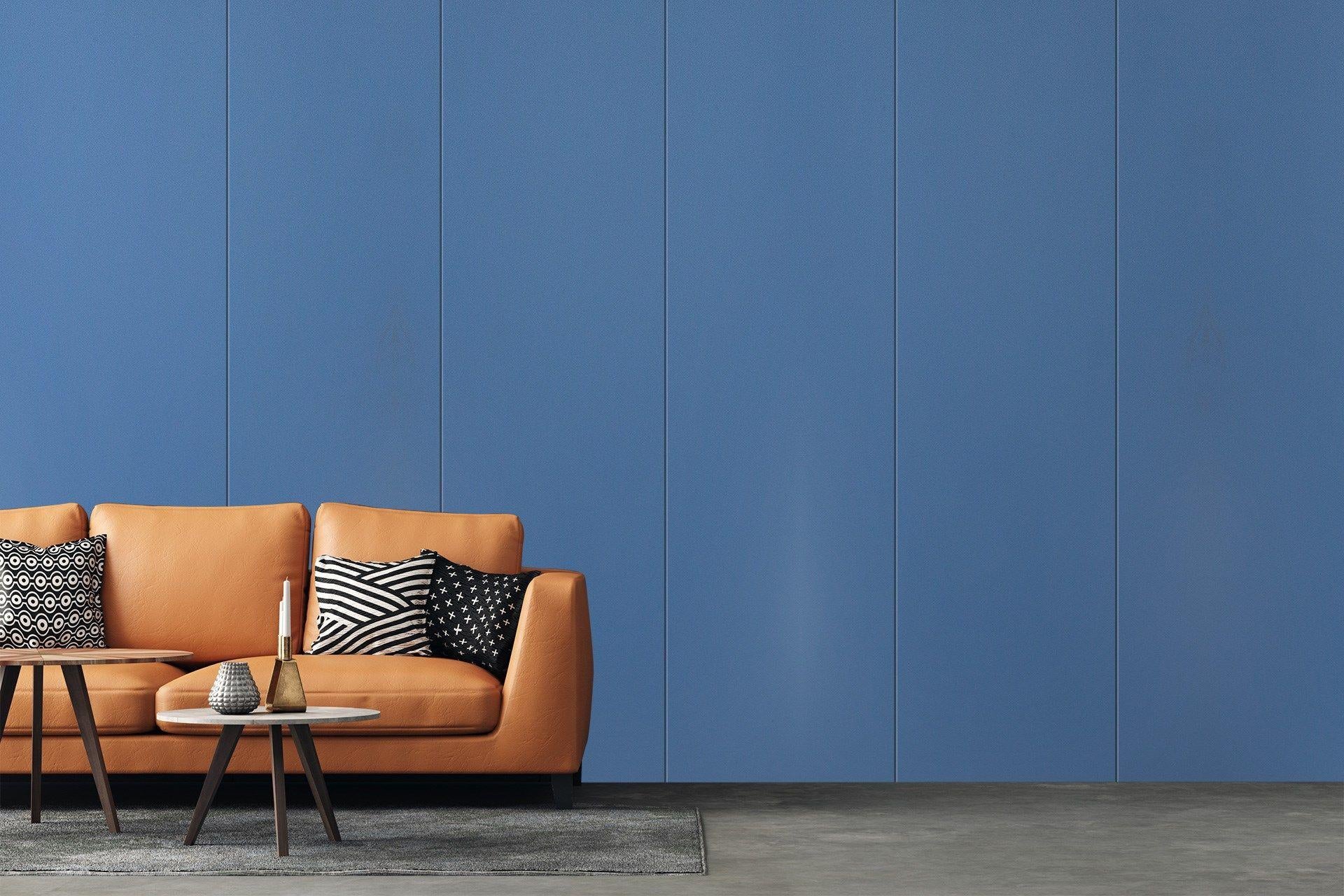 Inky Blue Plain Laminate 8x4 ft Suede 1 mm - 3593 SUD