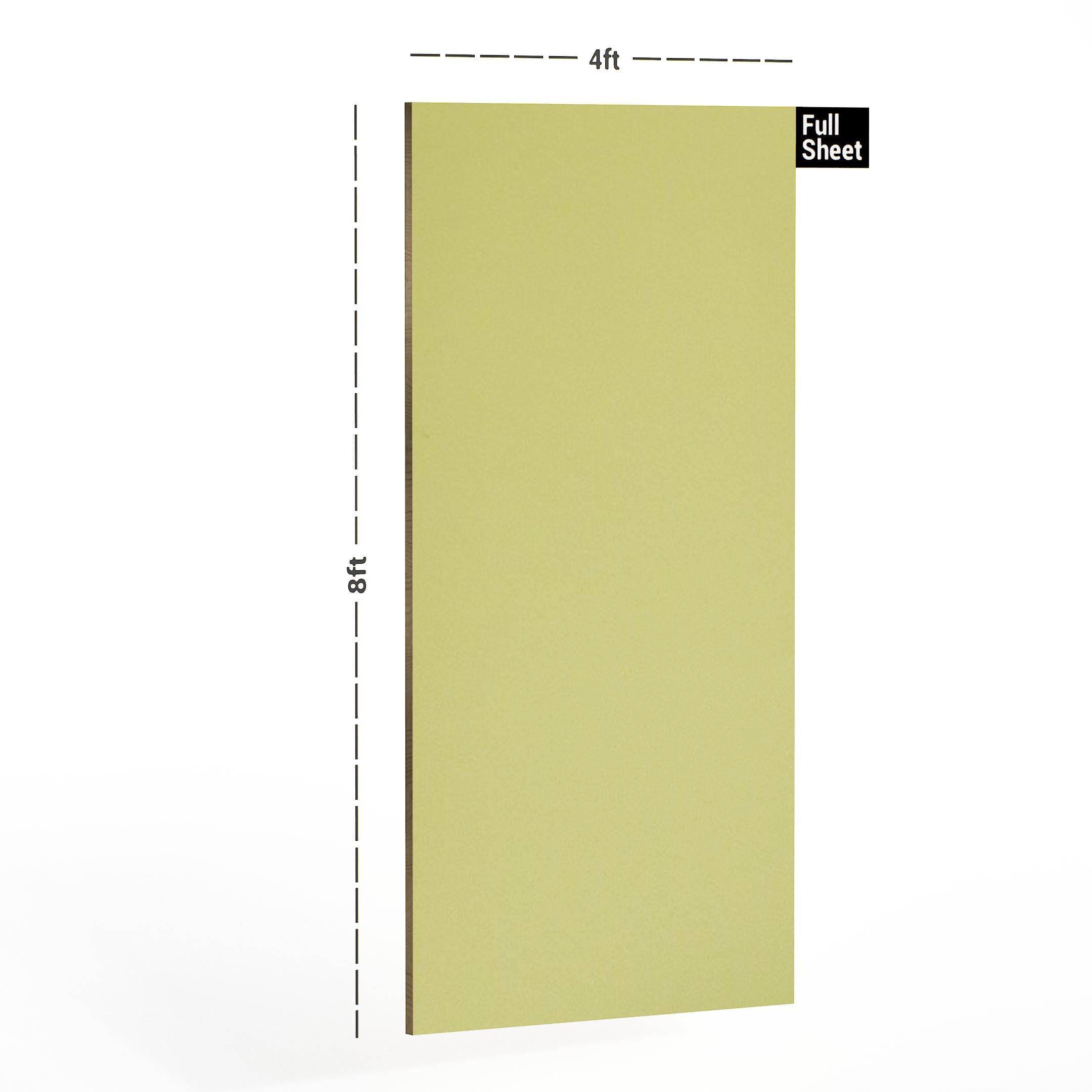 Lemon Peel Plain Laminate 8x4 ft Suede 1 mm - 3603 SUD