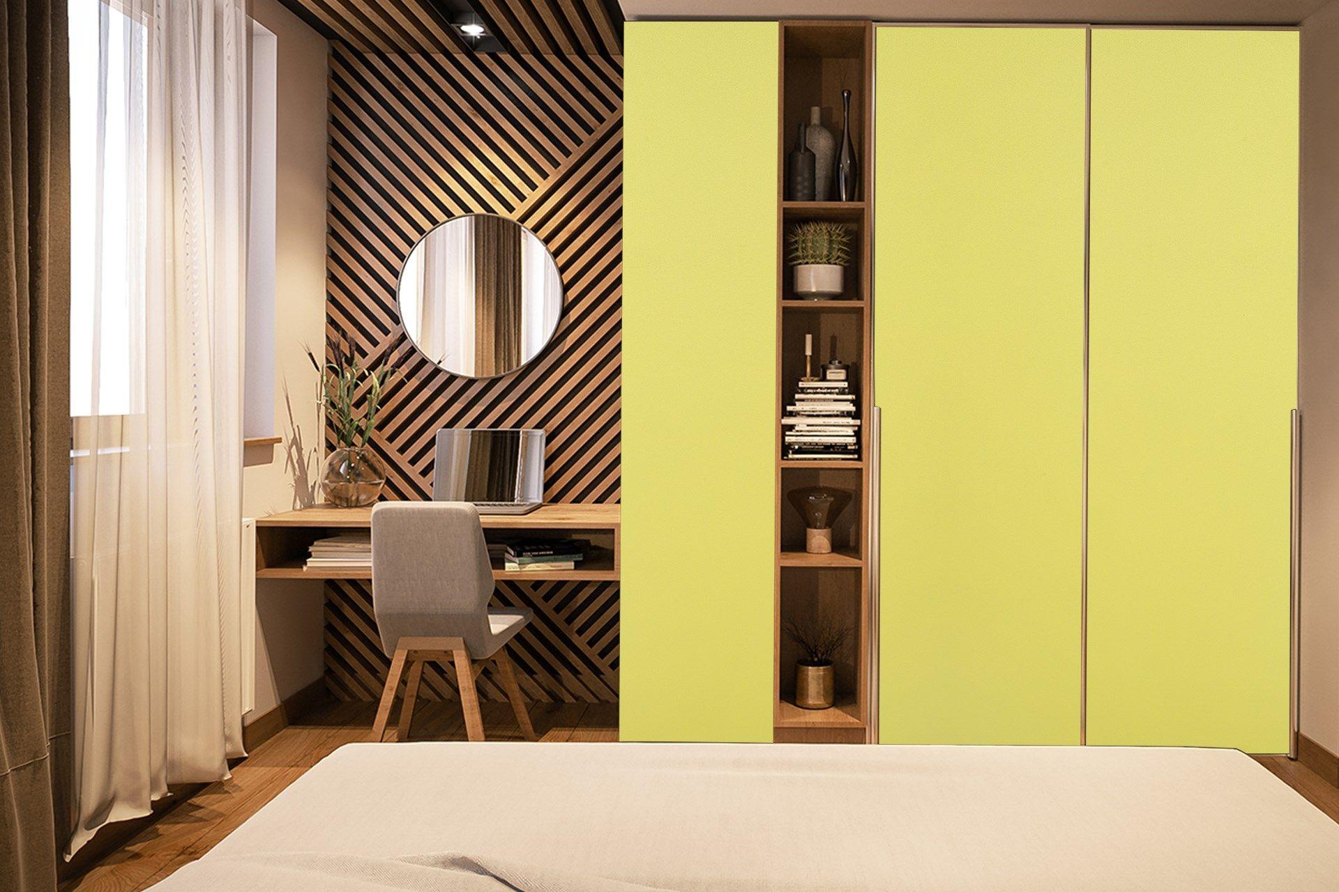 Lemon Peel Plain Laminate 8x4 ft Suede 1 mm - 3603 SUD