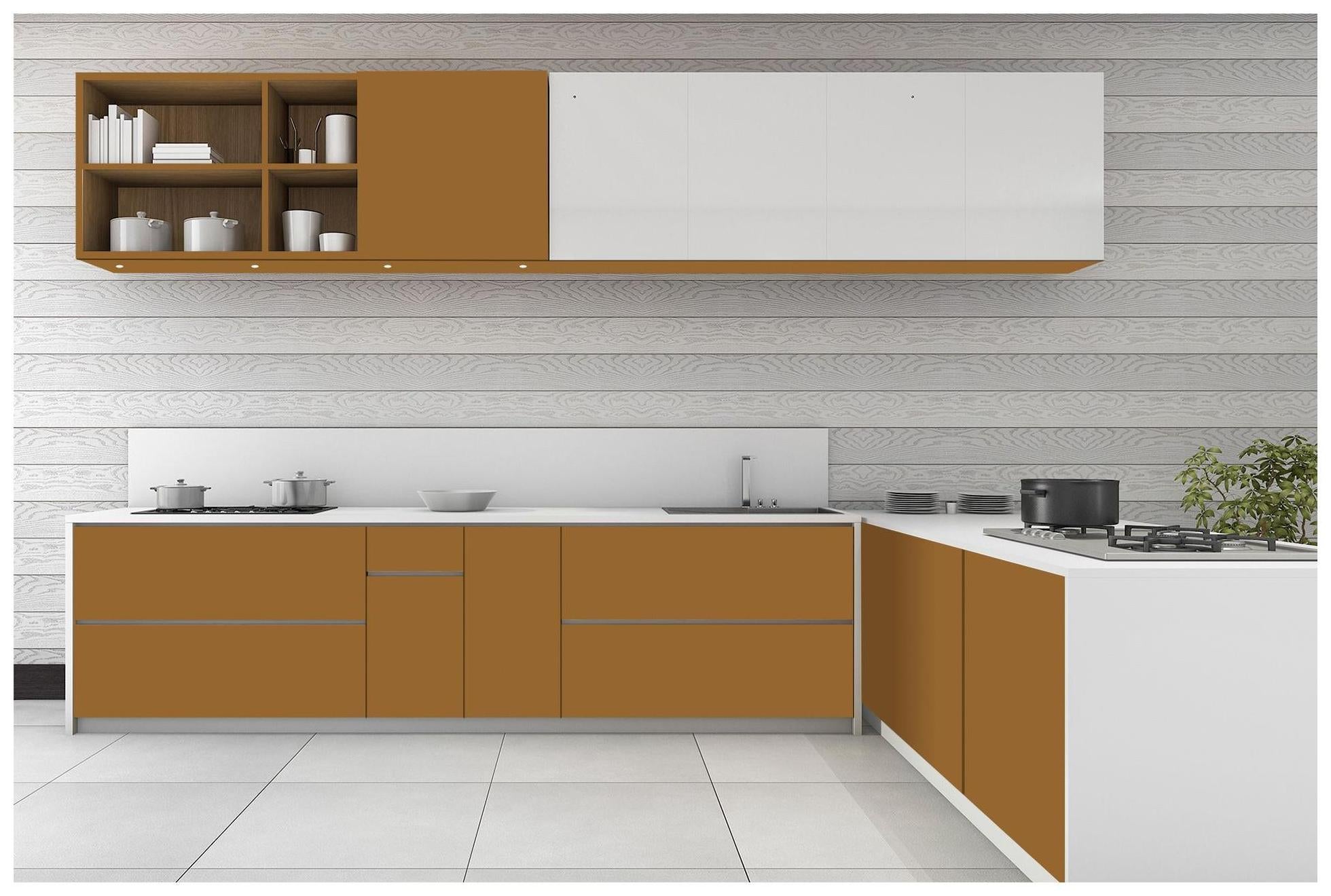 Tucson Gold Plain Laminate 8x4 ft Suede 1 mm - 3605 SUD