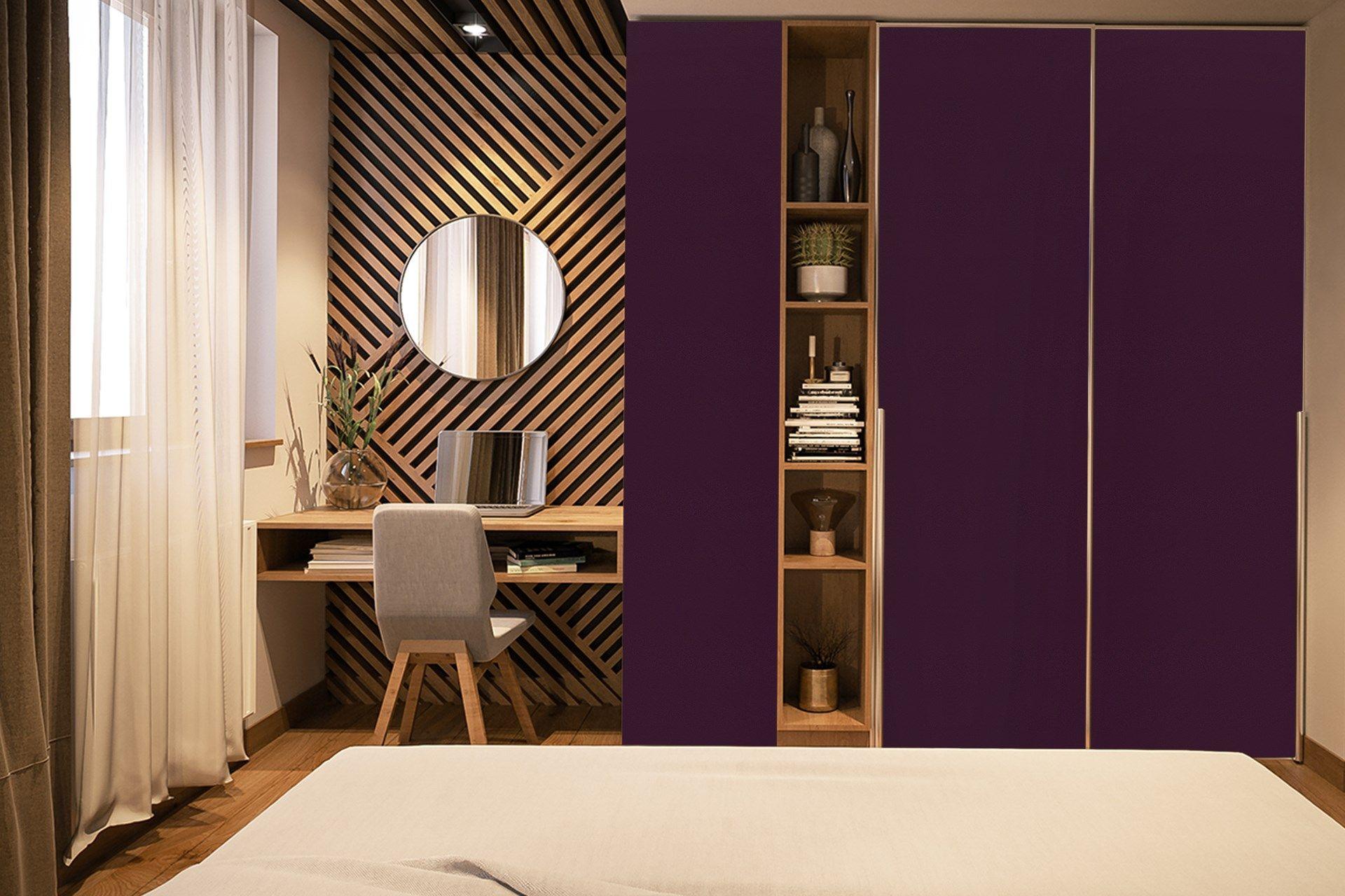 Black Current Plain Laminate 8x4 ft High Gloss 1 mm - 3634 NGL