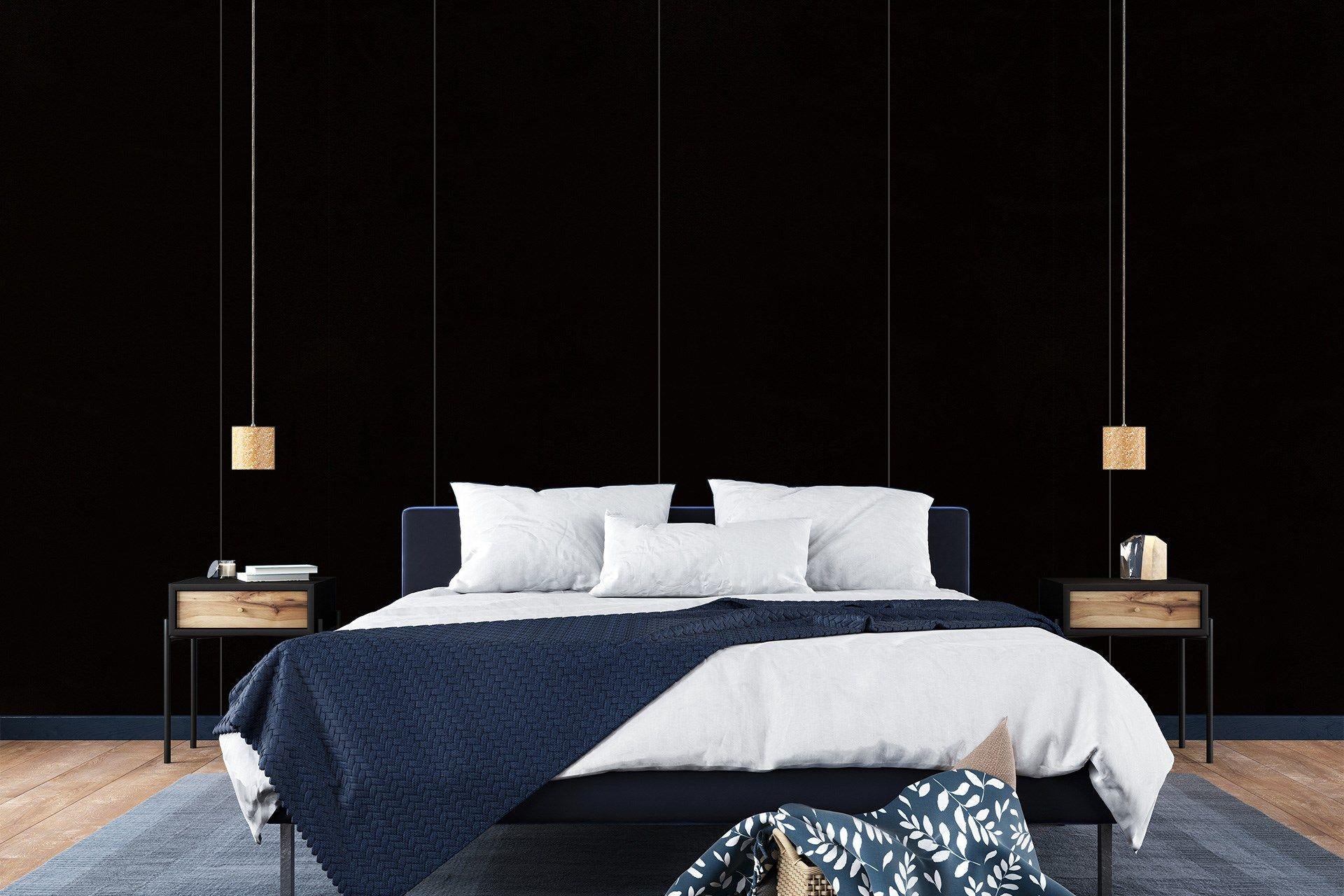 Black Plain Laminate 8x4 ft High Gloss 1 mm - 3646 NGL