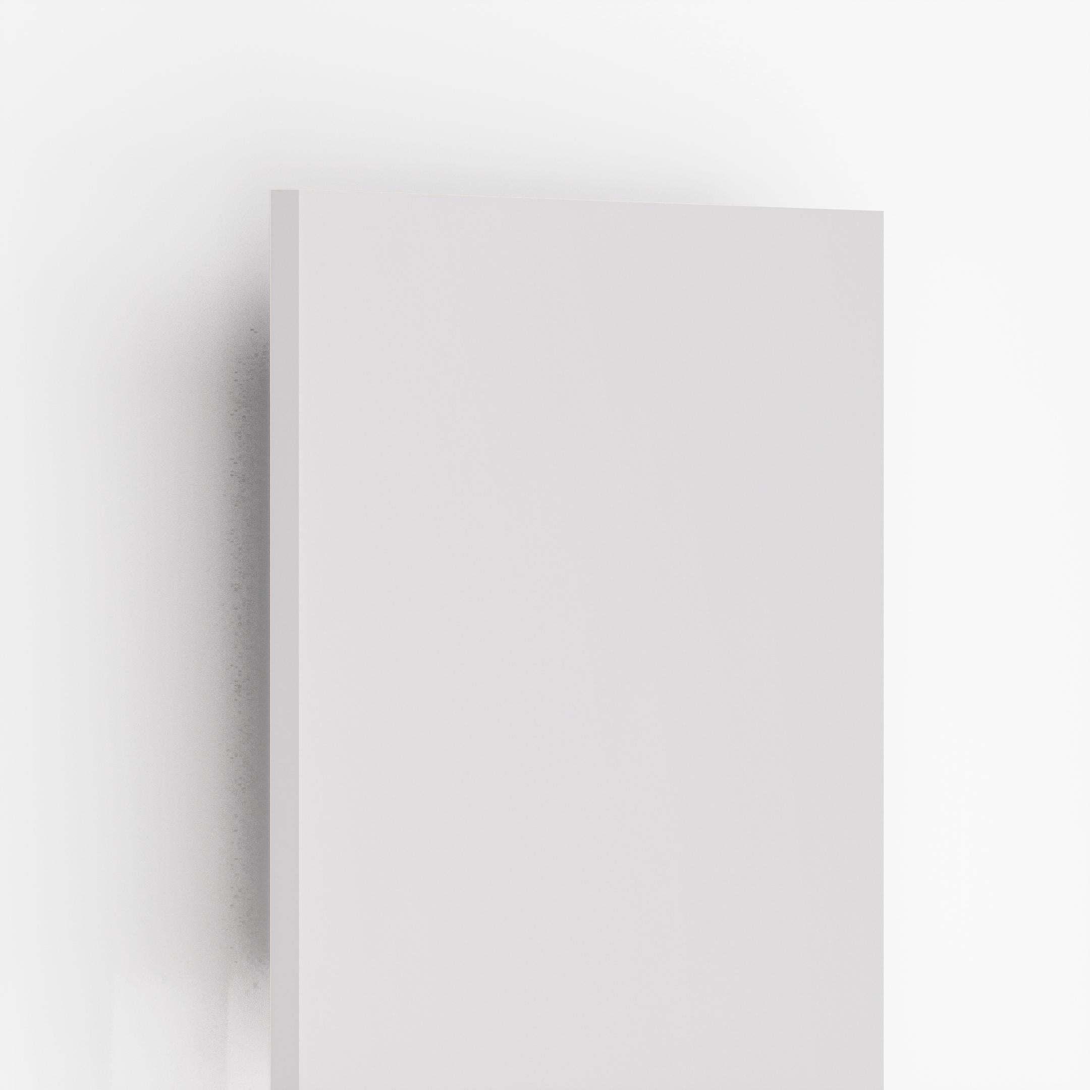 White Plain Laminate 8x4 ft Metallic 1 mm - 3655 MS