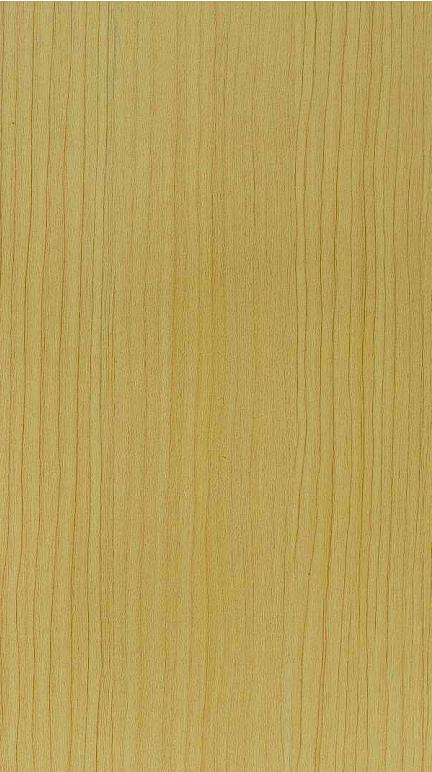Light brown wood grain laminate with textured finish and vertical wood pattern