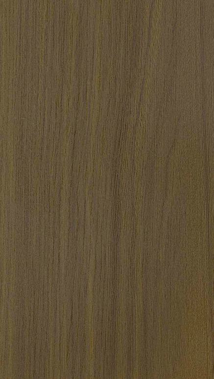 Brown wood grain laminate with textured finish and vertical wood pattern.