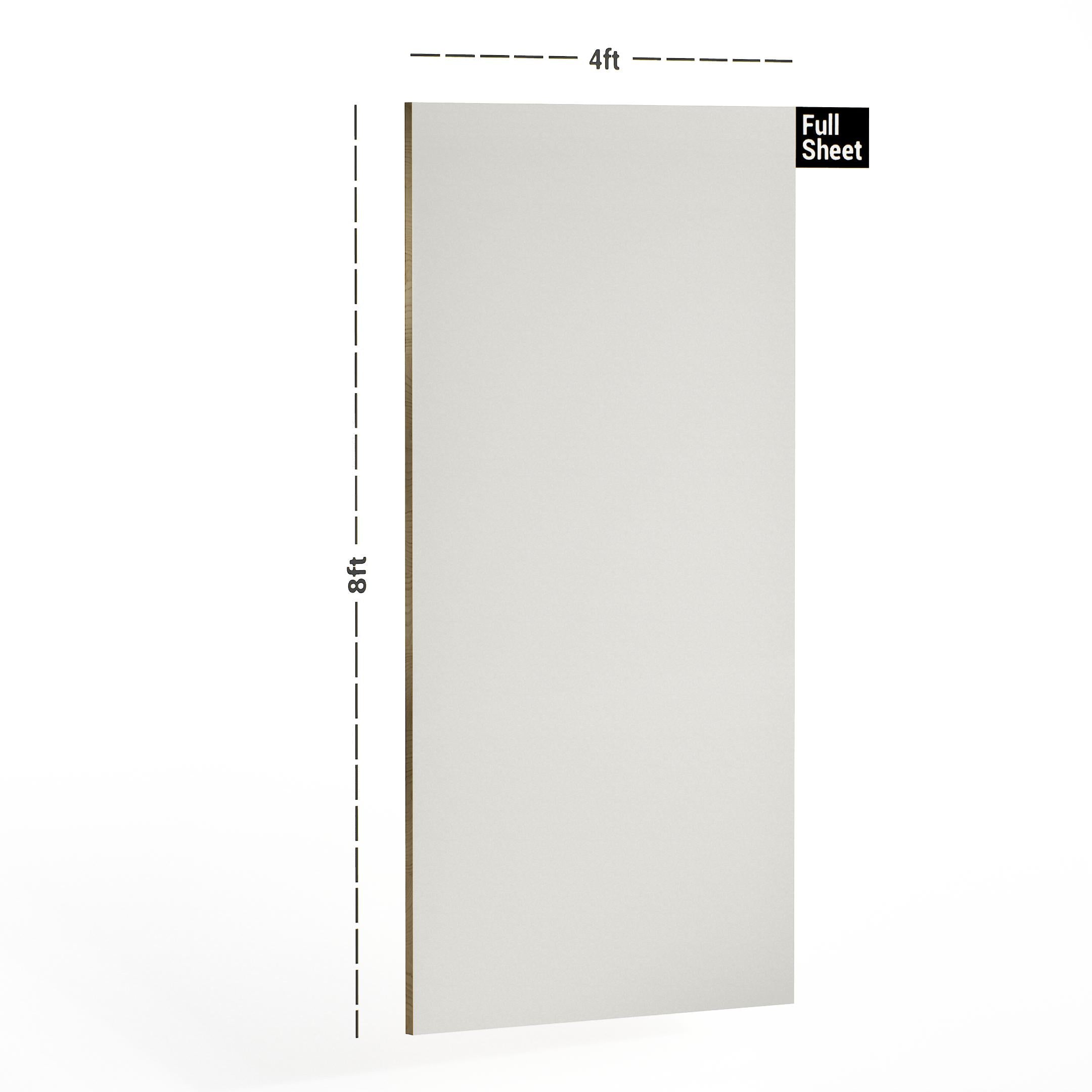 Off White Plain Laminate 8x4 ft Super Matte 1 mm - 3701 SMT