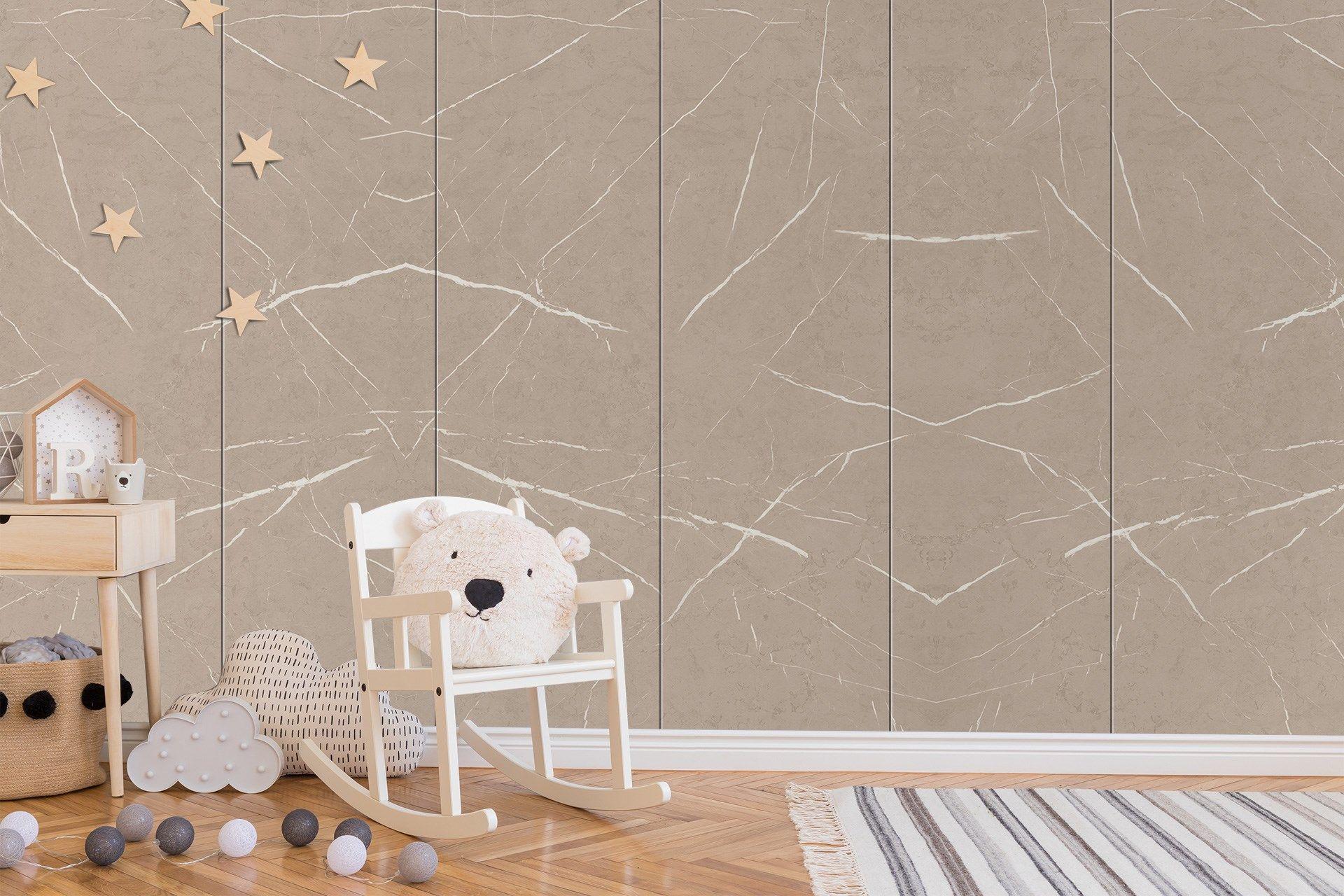 Pietra-Balsam Brown Marble & Stone Laminate 8x4 ft Texture 1 mm - 3742 ROK
