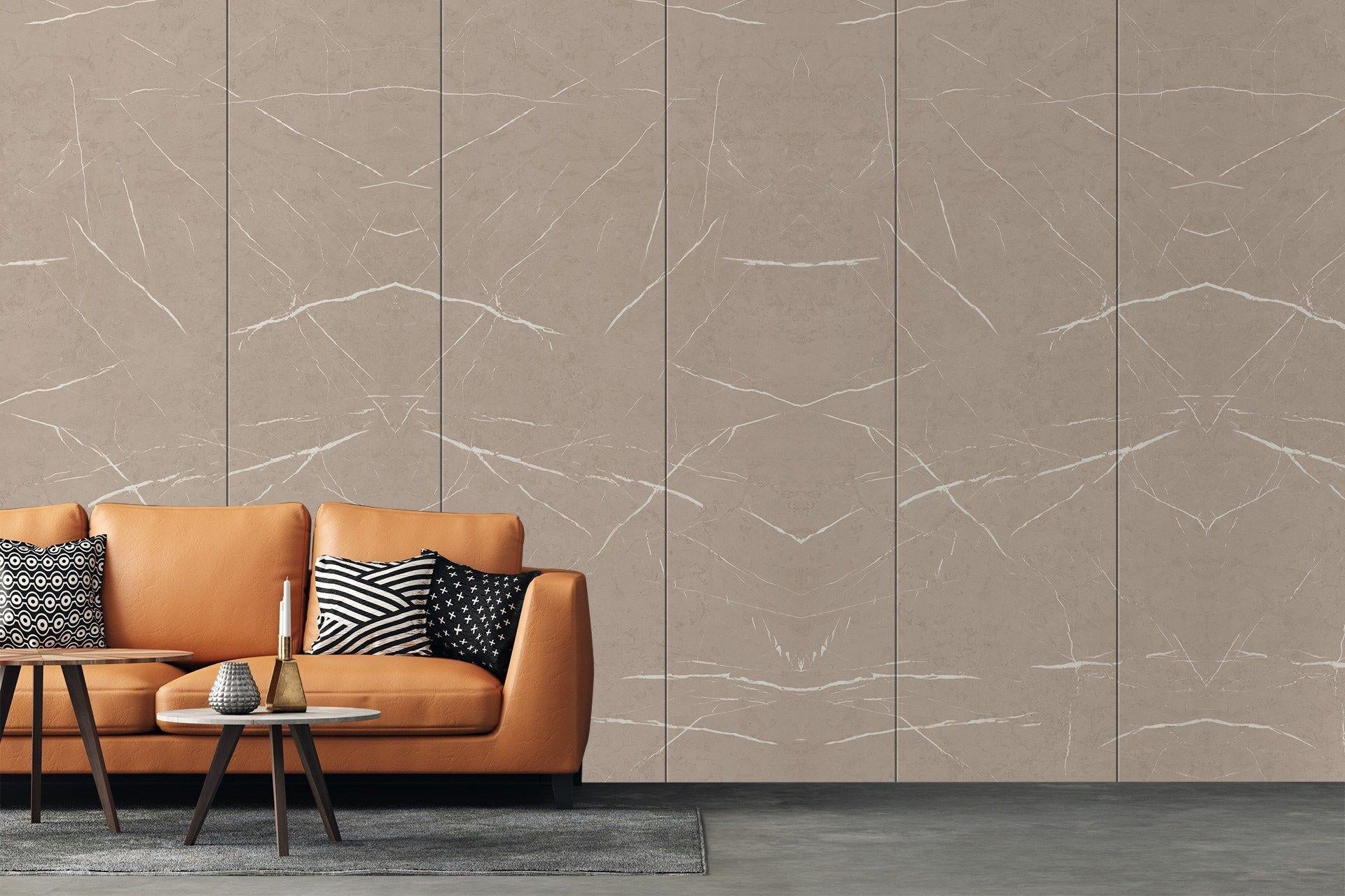 Pietra-Balsam Brown Marble & Stone Laminate 8x4 ft High Gloss 1 mm - 3742 SMR
