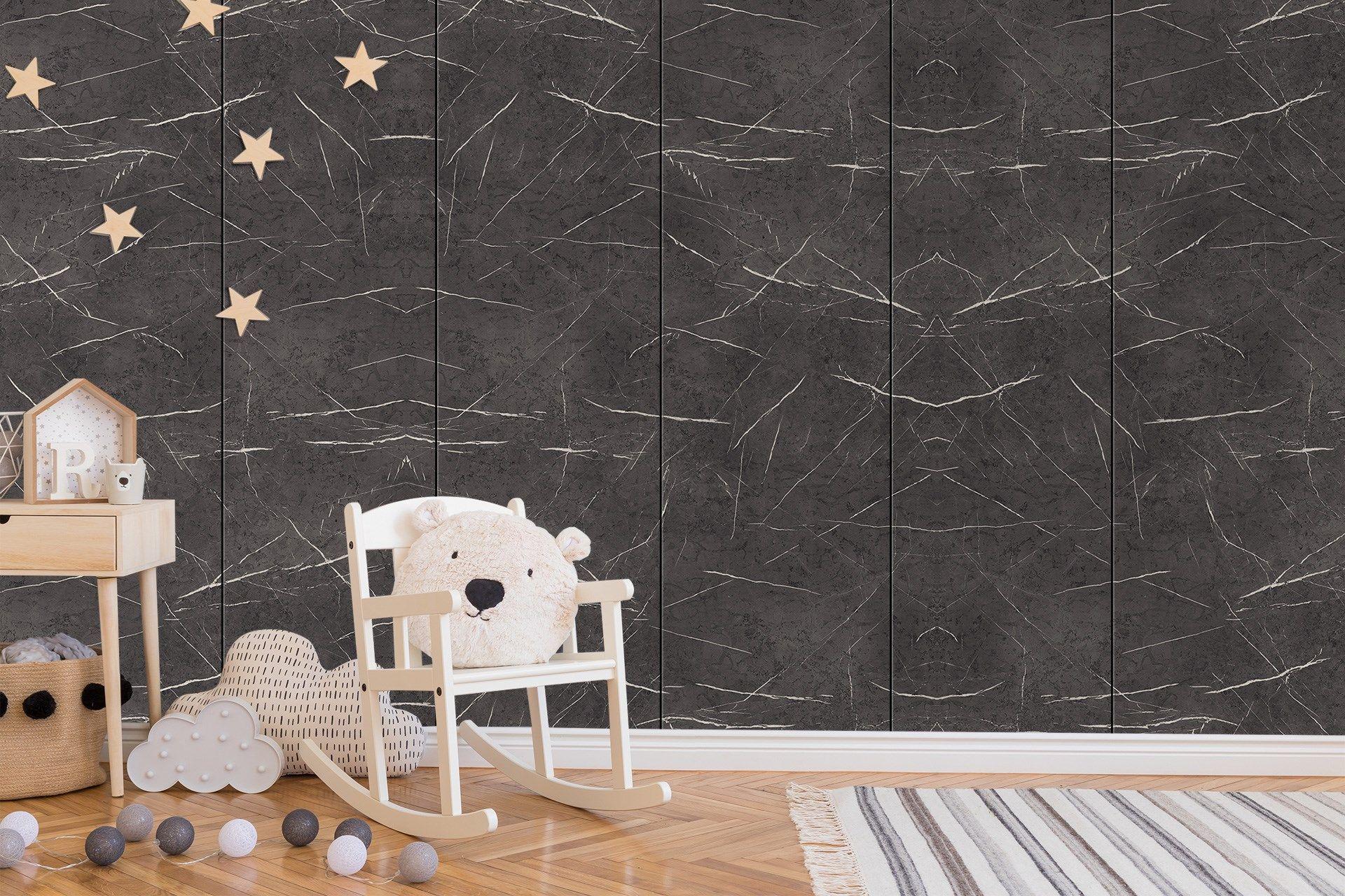 Pietra-Cave Grey Marble & Stone Laminate 8x4 ft Texture 1 mm - 3744 ROK