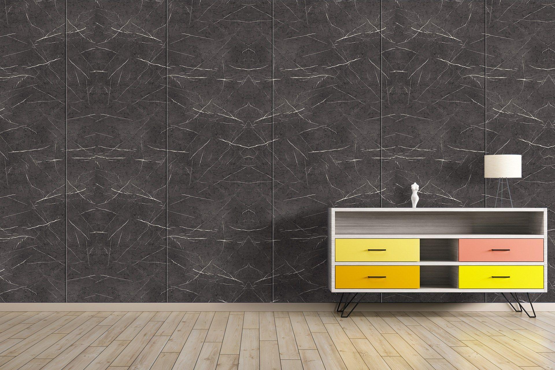 Pietra-Cave Grey Marble & Stone Laminate 8x4 ft Super Matte 1 mm - 3744 RSO