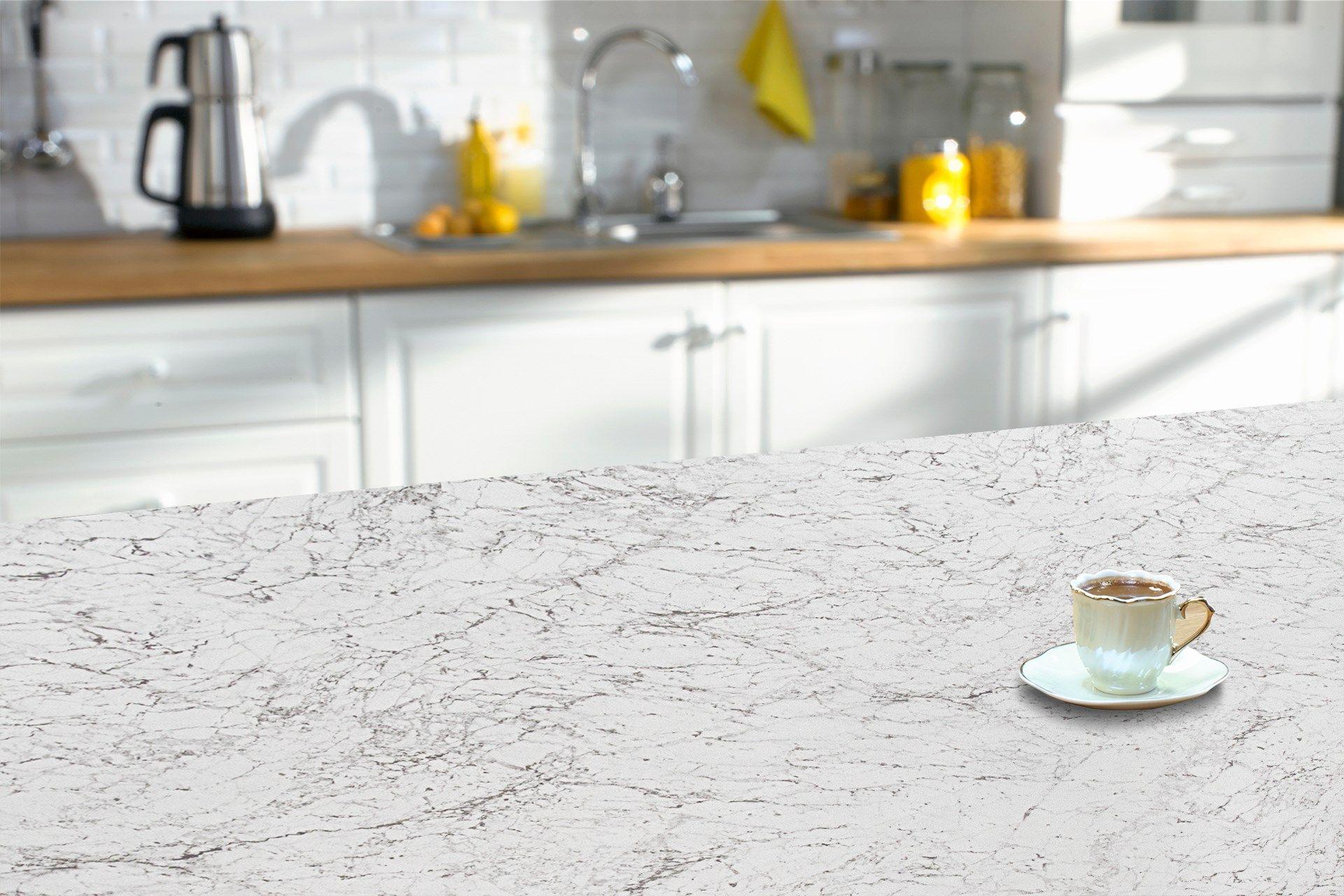 Classic Marble Fluted Laminate 8x4 ft Suede 1 mm - 3777 SUD