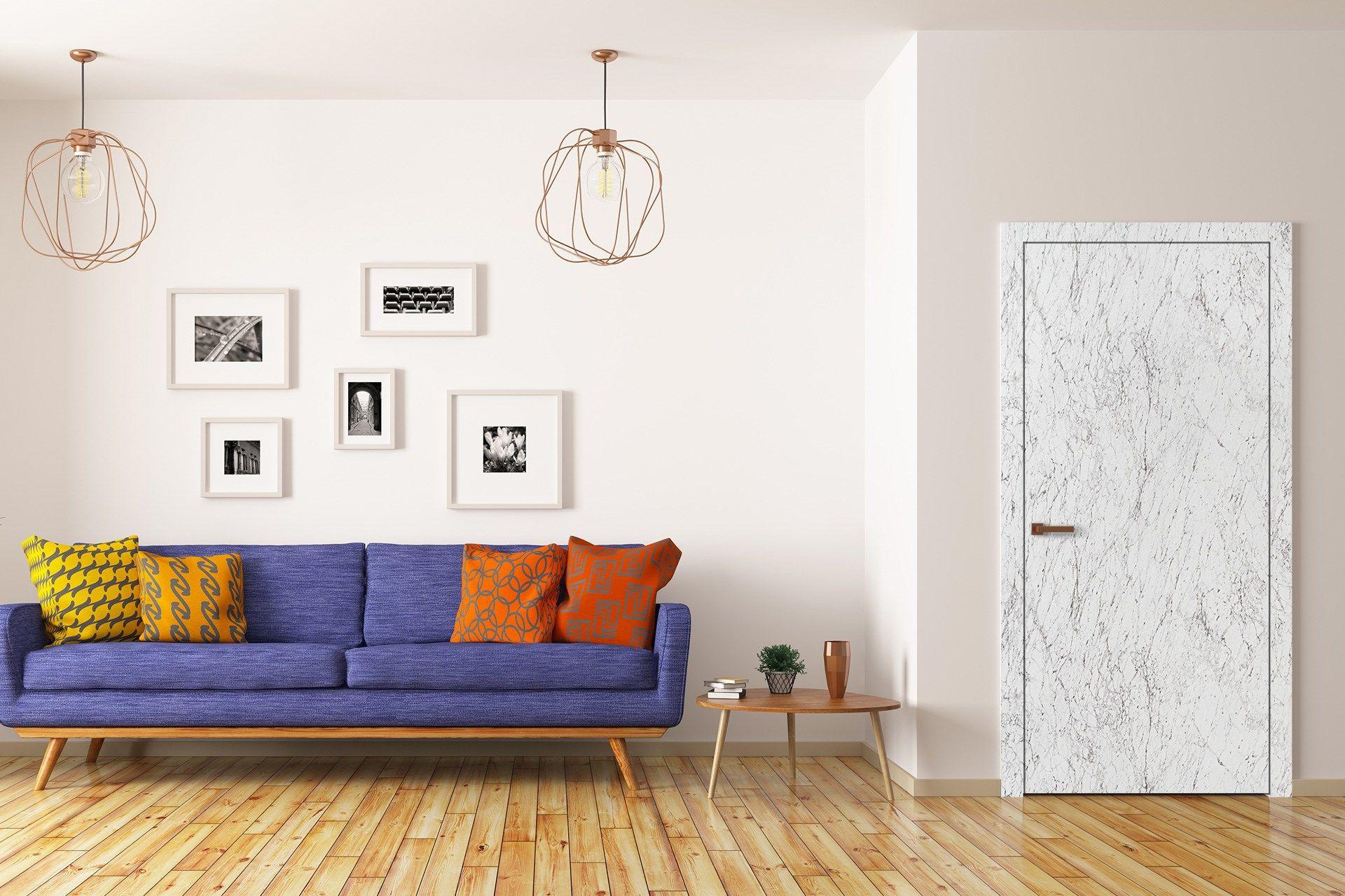Classic Marble Fluted Laminate 8x4 ft Suede 1 mm - 3777 SUD