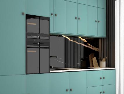 Subtle Blue Plain Laminate 8x4 ft Matte 1 mm - 3823 ZM