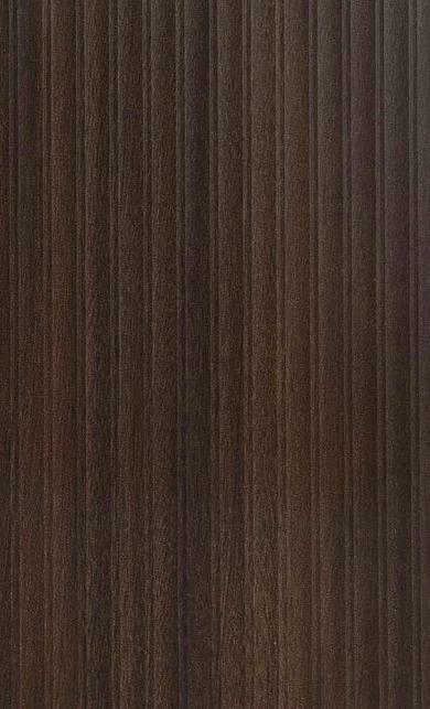 Metallic Walnut Fluted Laminate 8x4 ft Texture 0.95 mm - 3836 DF