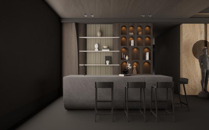 Gothic Marble & Stone Laminate 8x4 ft Texture 1 mm - 3853 SL