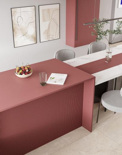 Blush Plain Laminate 8x4 ft Super Matte 1 mm - 3871 SMT