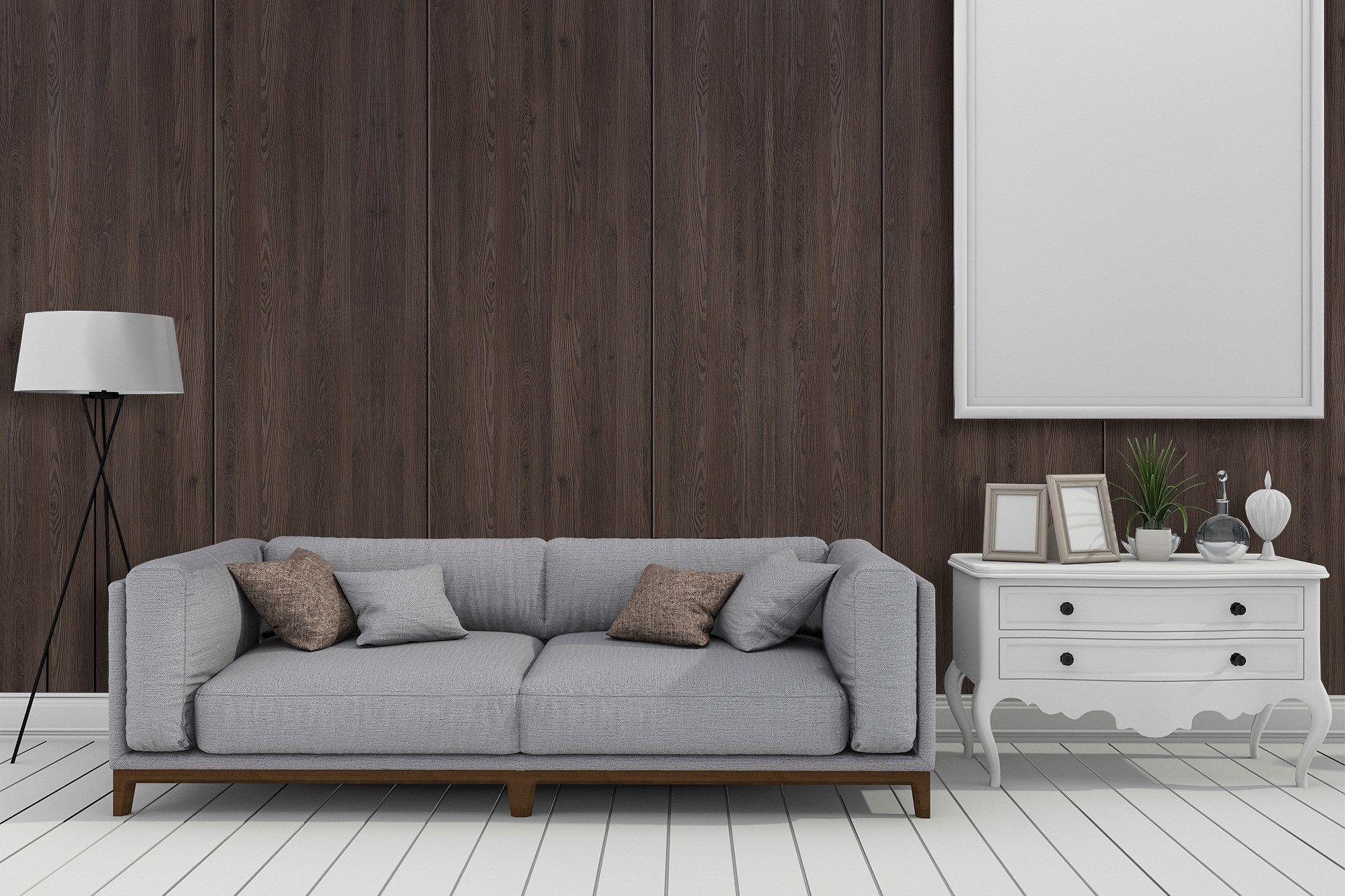 Espresso Larice Wood Laminate 8x4 ft Texture 1 mm - 3934 REL