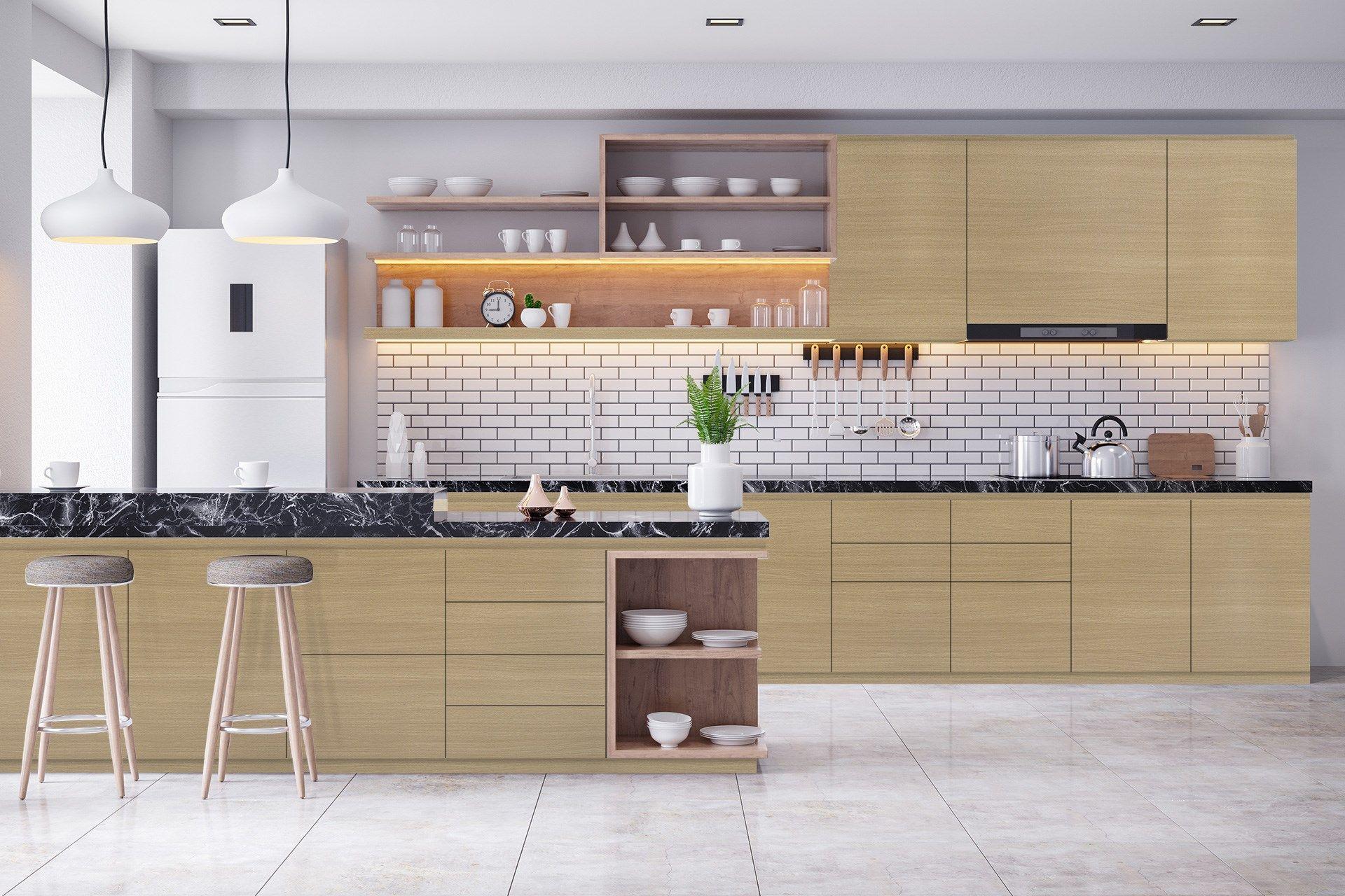 Foxy Oak Wood Laminate 8x4 ft Suede 1 mm - 3957 SUD