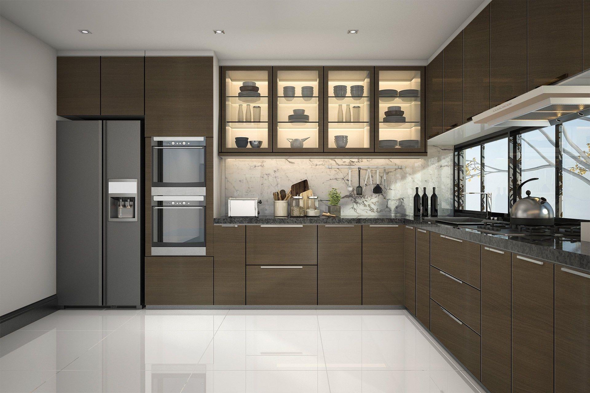 Oak Stroll Wood Laminate 8x4 ft High Gloss 1 mm - 3959 SMR