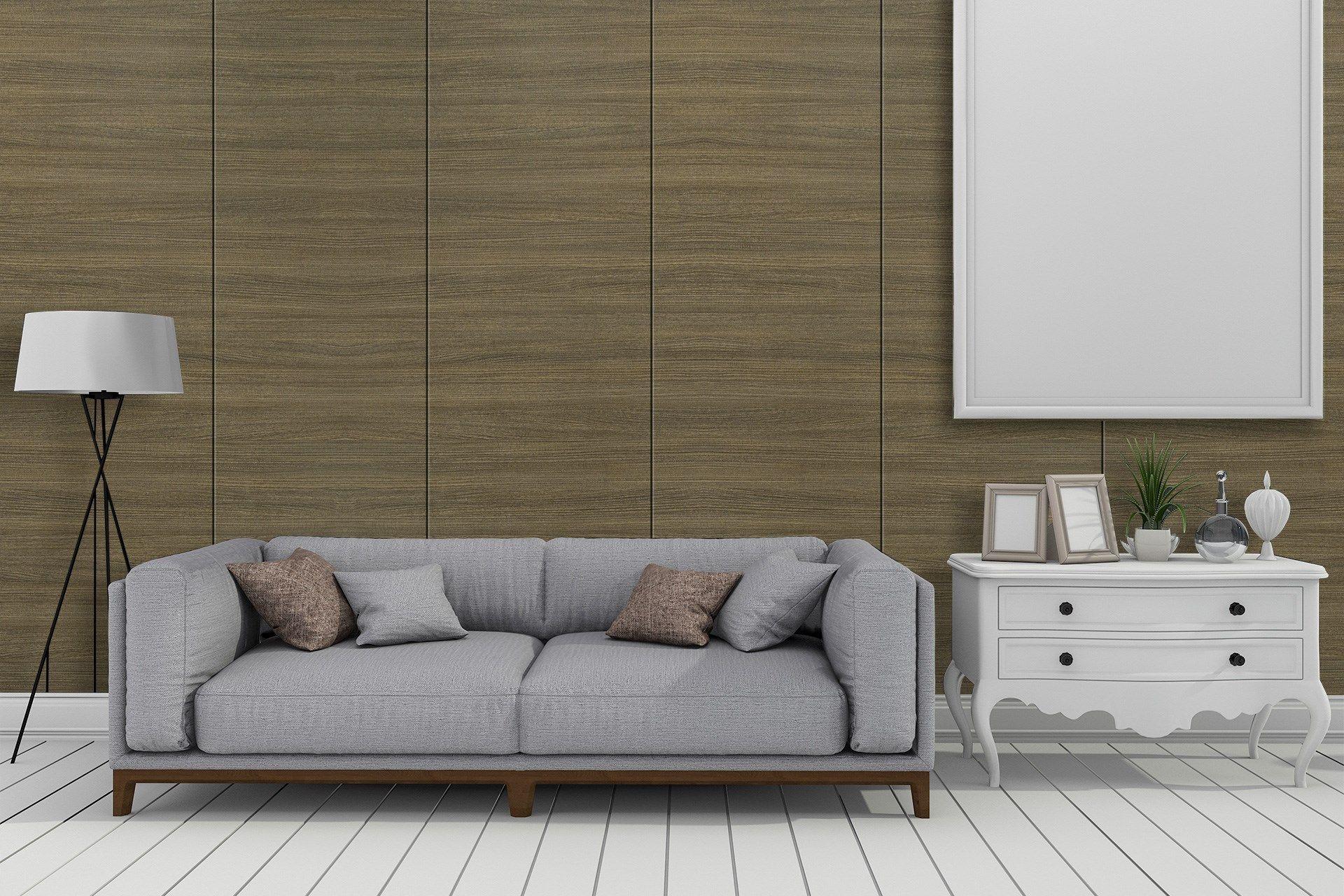 Supine Teak Wood Laminate 8x4 ft Suede 1 mm - 3960 SUD