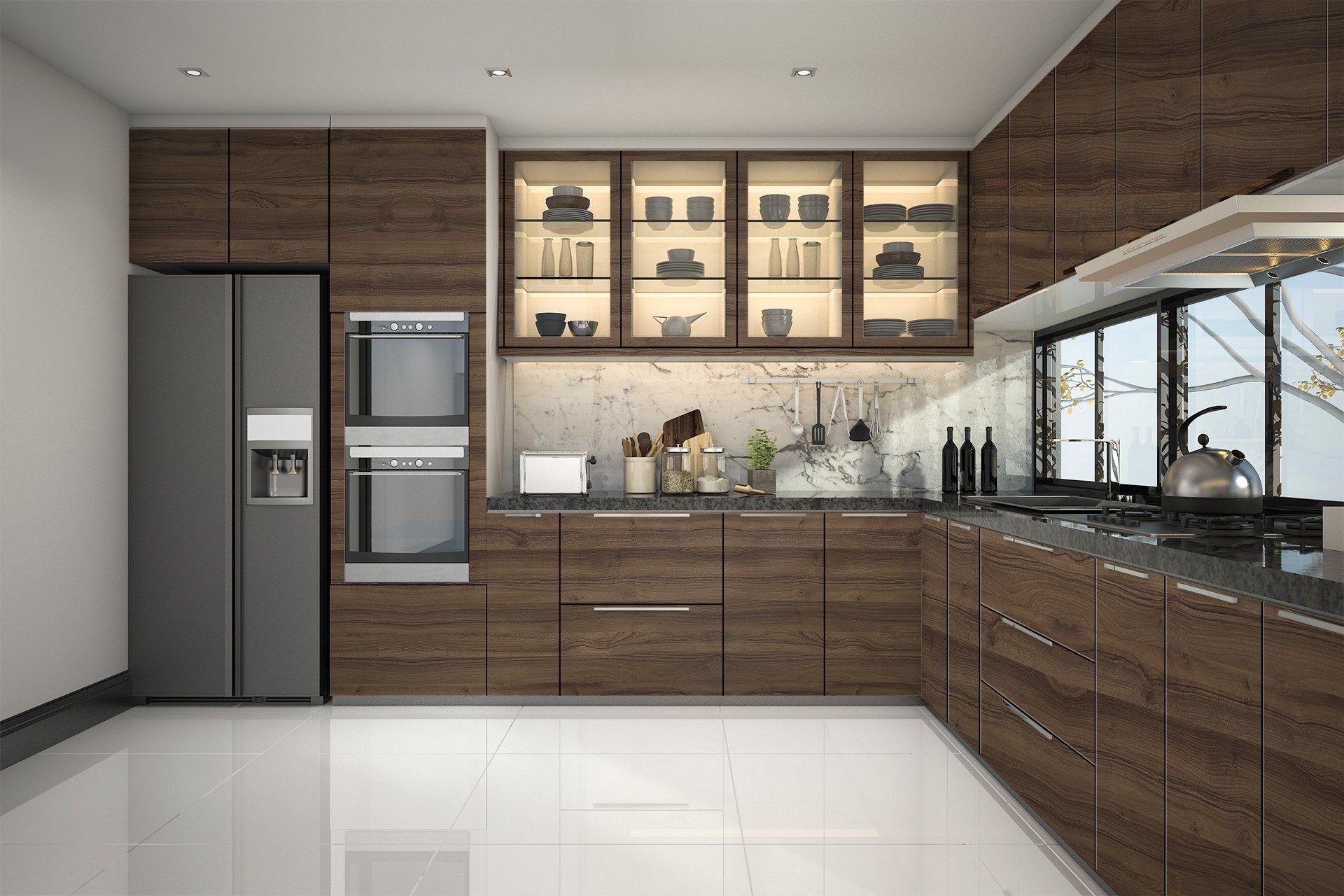 Sepia Walnut Yoko Wood Laminate 8x4 ft Suede 1 mm - 3961 SUD