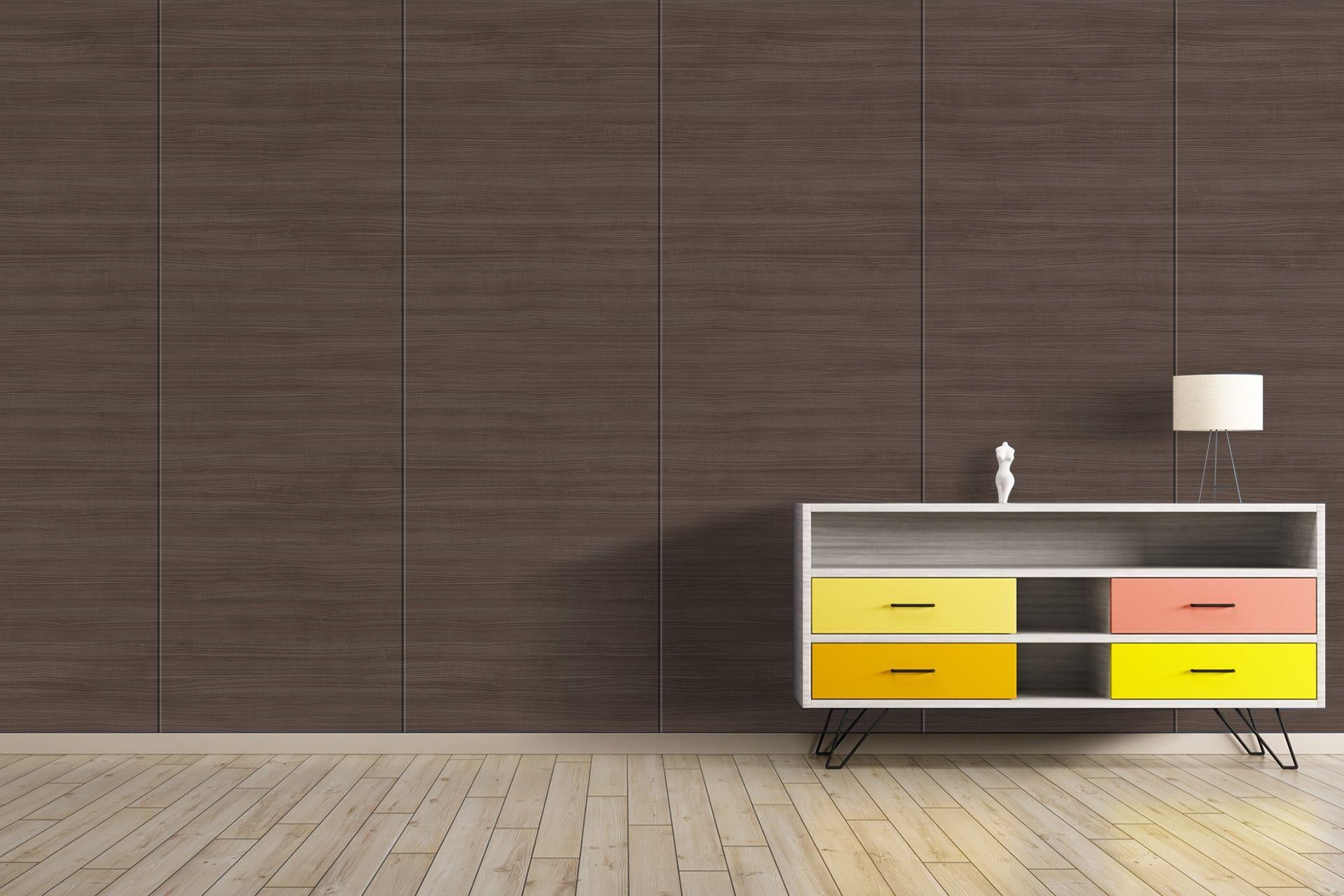 Grey Cereza Wood Laminate 8x4 ft High Gloss 1 mm - 3965 SMR