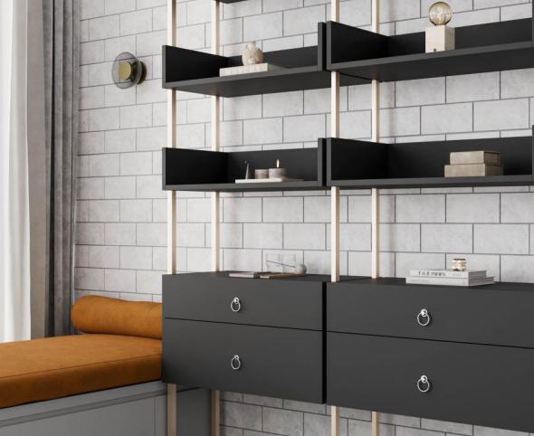 Crow Black Plain Laminate 8x4 ft Super Matte 1 mm - 4105 SMT