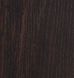 Dark brown wood grain laminate with textured finish and visible wood pattern and grain details