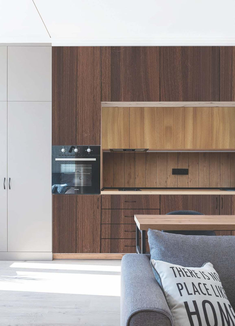 Brown Wood Grain Laminate for Living Room