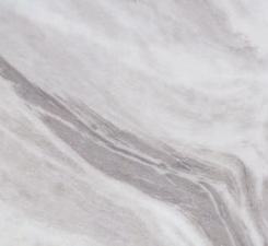 White marble laminate with high gloss finish and veining pattern, showing smooth texture and shiny sheen