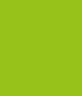 Parrot green suede laminate with plain color finish and smooth texture.