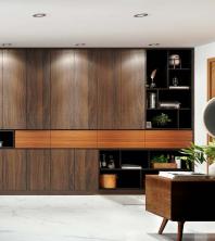 A12 Makore Veneer Cherry Wood Laminate 8x4 ft High Gloss 1 mm - 4340 Hz