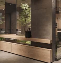 A68 Superior Walnut Dark Wood Laminate 8x4 ft Texture 1 mm - 4360 Hz