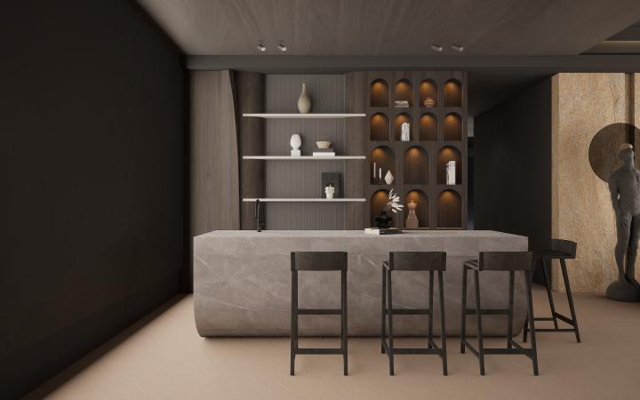 _ Marble & Stone Laminate 8x4 ft High Gloss 1 mm - 441 HG