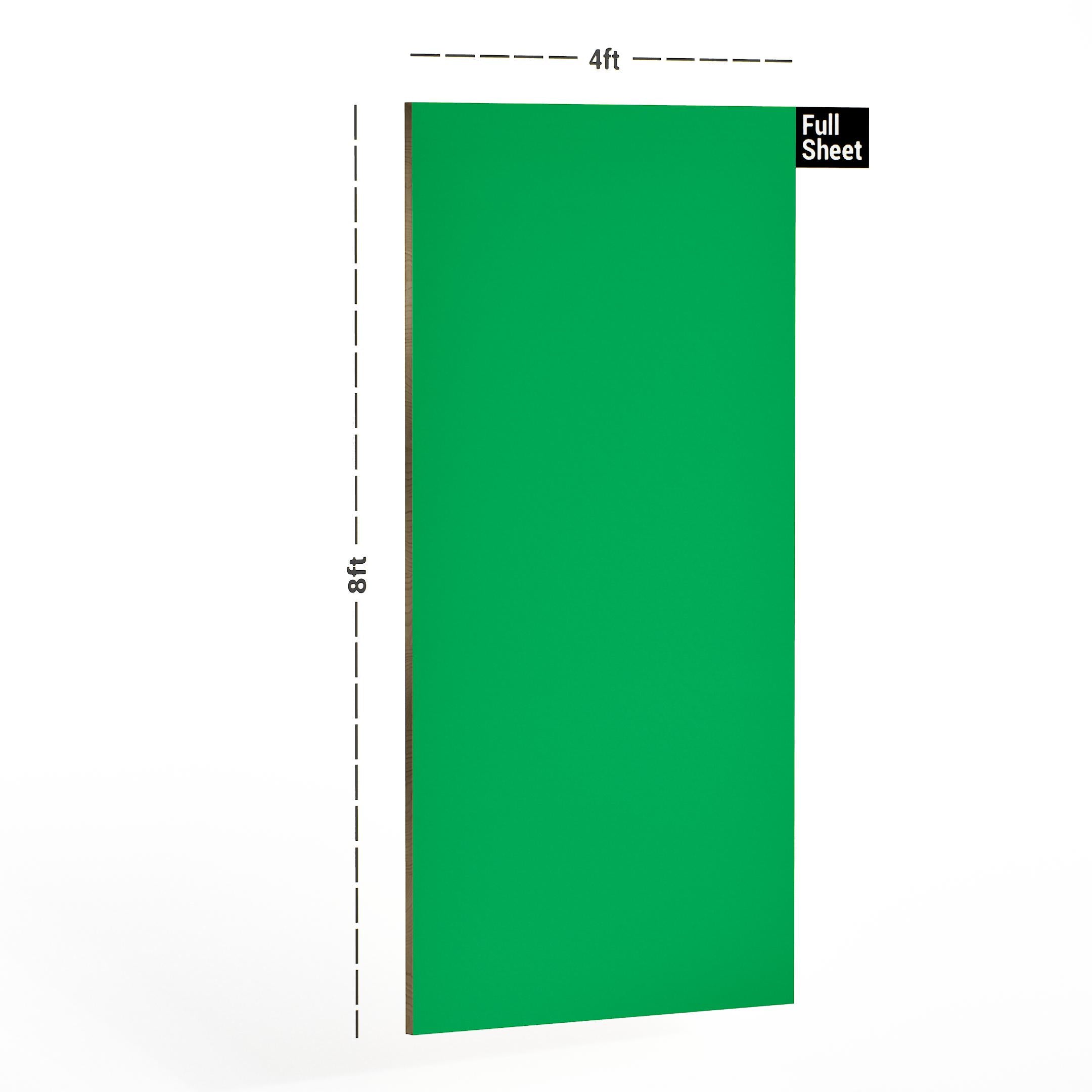 Parrot Green Plain Laminate 8x4 ft High Gloss 0.8 mm - 4442 HG