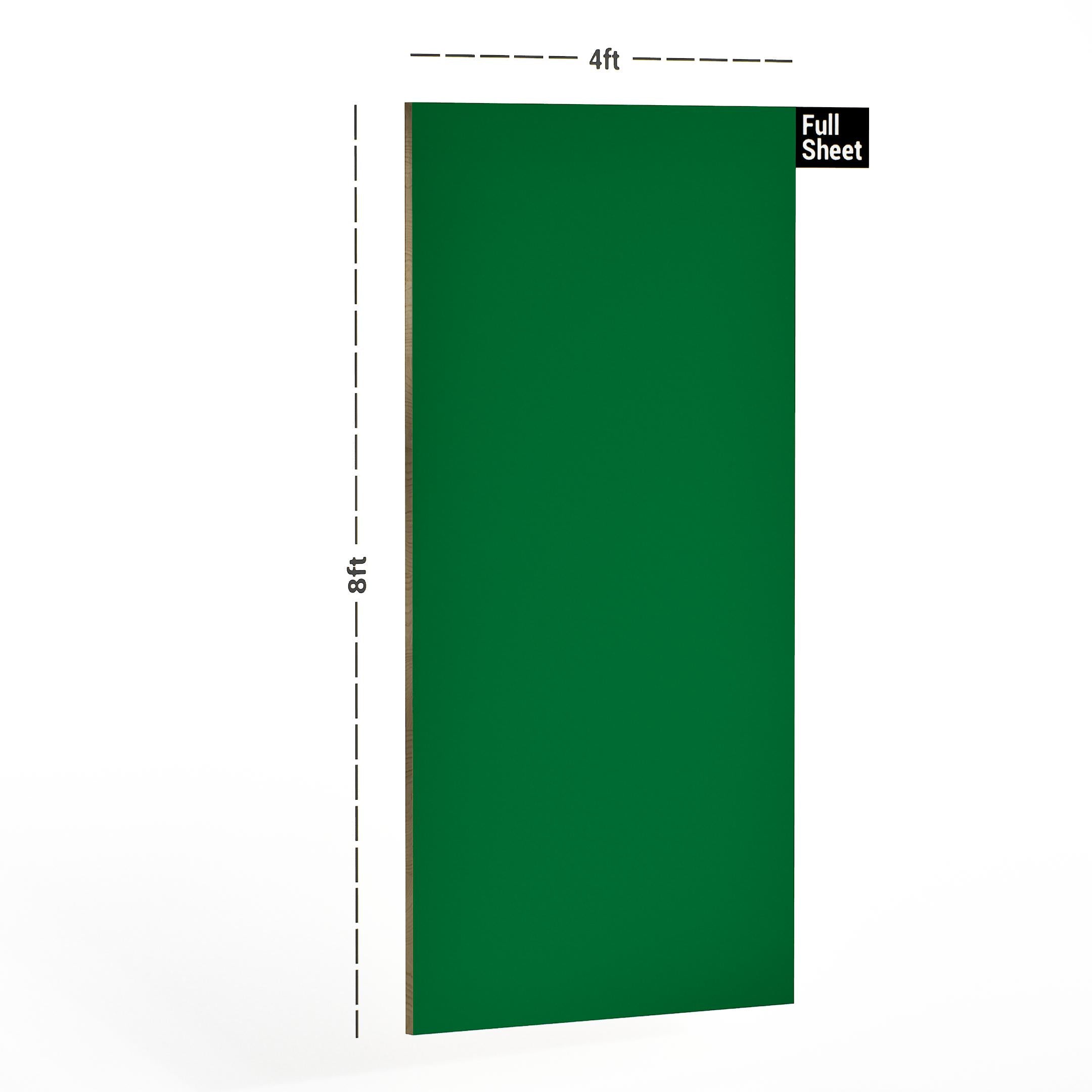 Parrot Green Plain Laminate 8x4 ft Suede 0.8 mm - 4442 SF