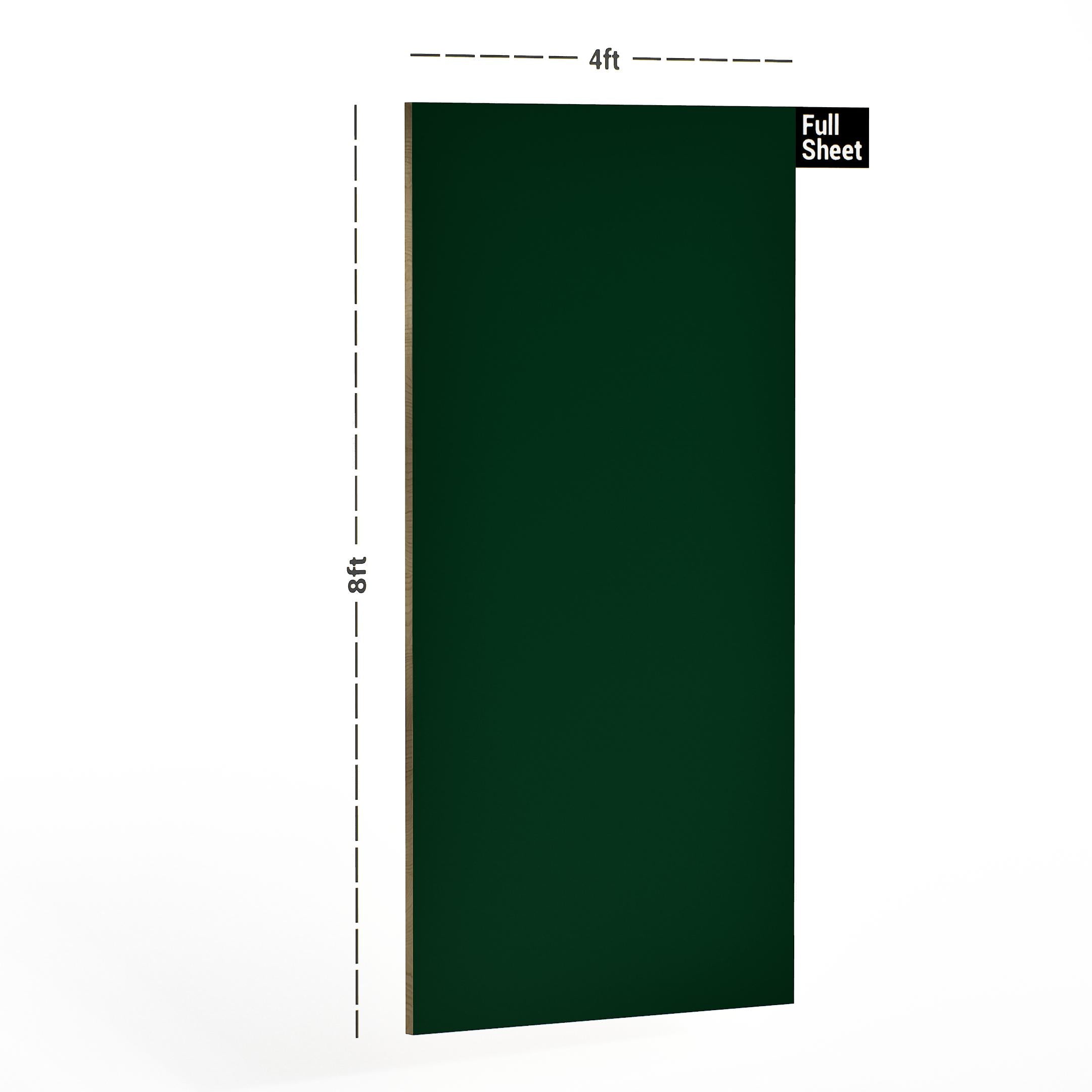 Green Plain Laminate 8x4 ft Suede 0.8 mm - 4443 SF