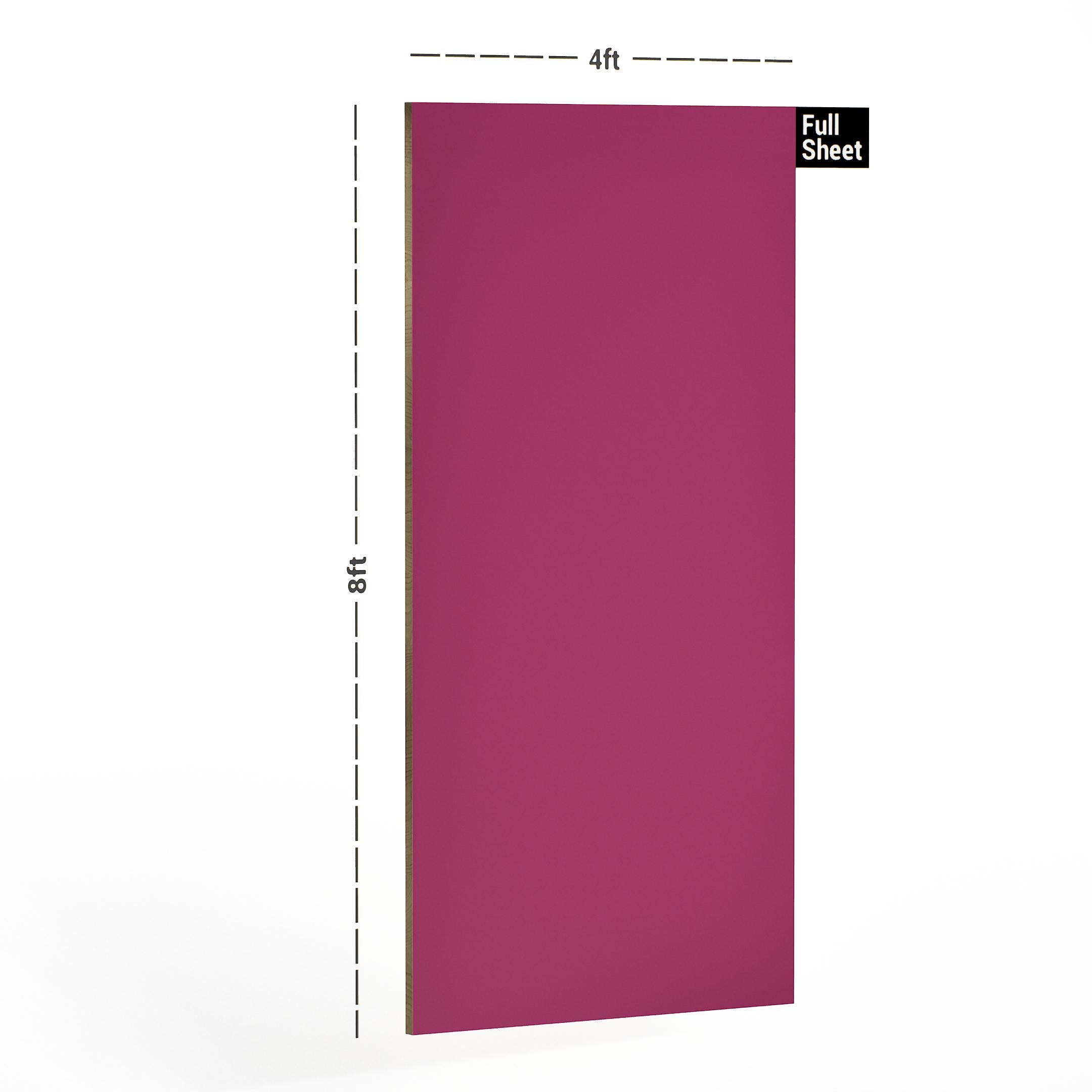 Pink Plain Laminate 8x4 ft Suede 0.8 mm - 4446 SF
