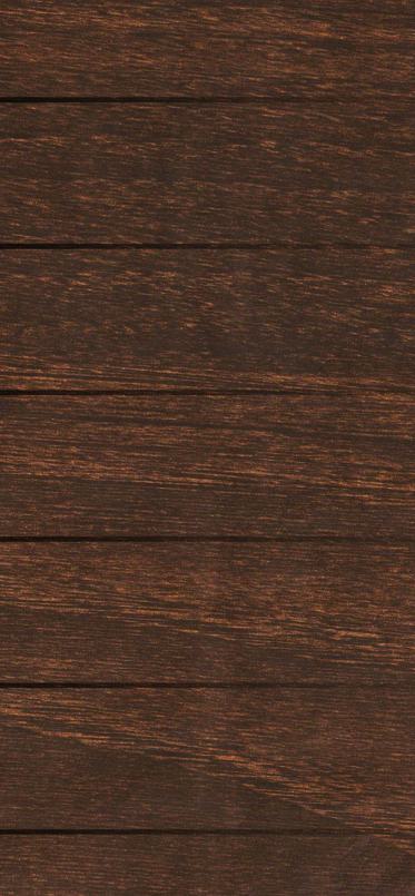 Brown wood grain laminate with textured finish and horizontal planks, showing wood pattern and grain details.