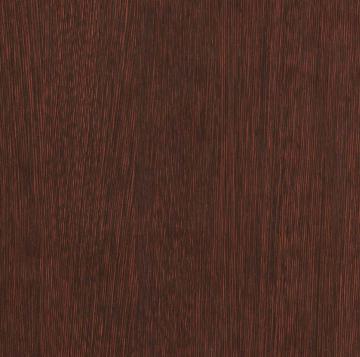 Brown wood grain laminate with suede finish and linear texture pattern