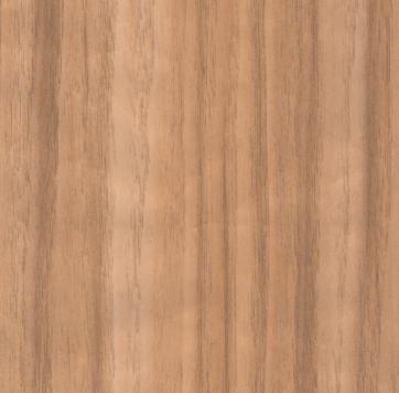 Brown wood laminate with suede finish and wood grain texture, showing vertical wood pattern with subtle darker brown
