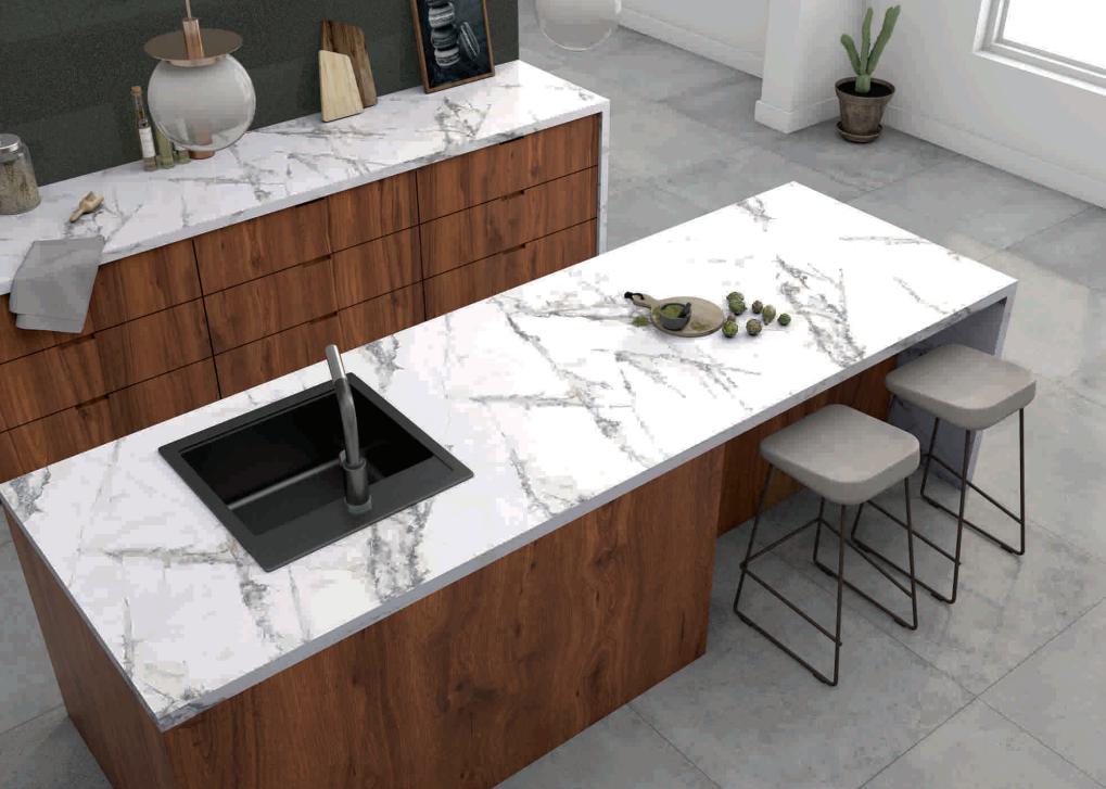 Picasso Marble & Stone Laminate 8x4 ft High Gloss 1 mm - 464 HG