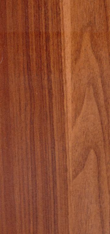 Brown wood grain laminate with textured finish and natural wood pattern visible in detailed close-up view